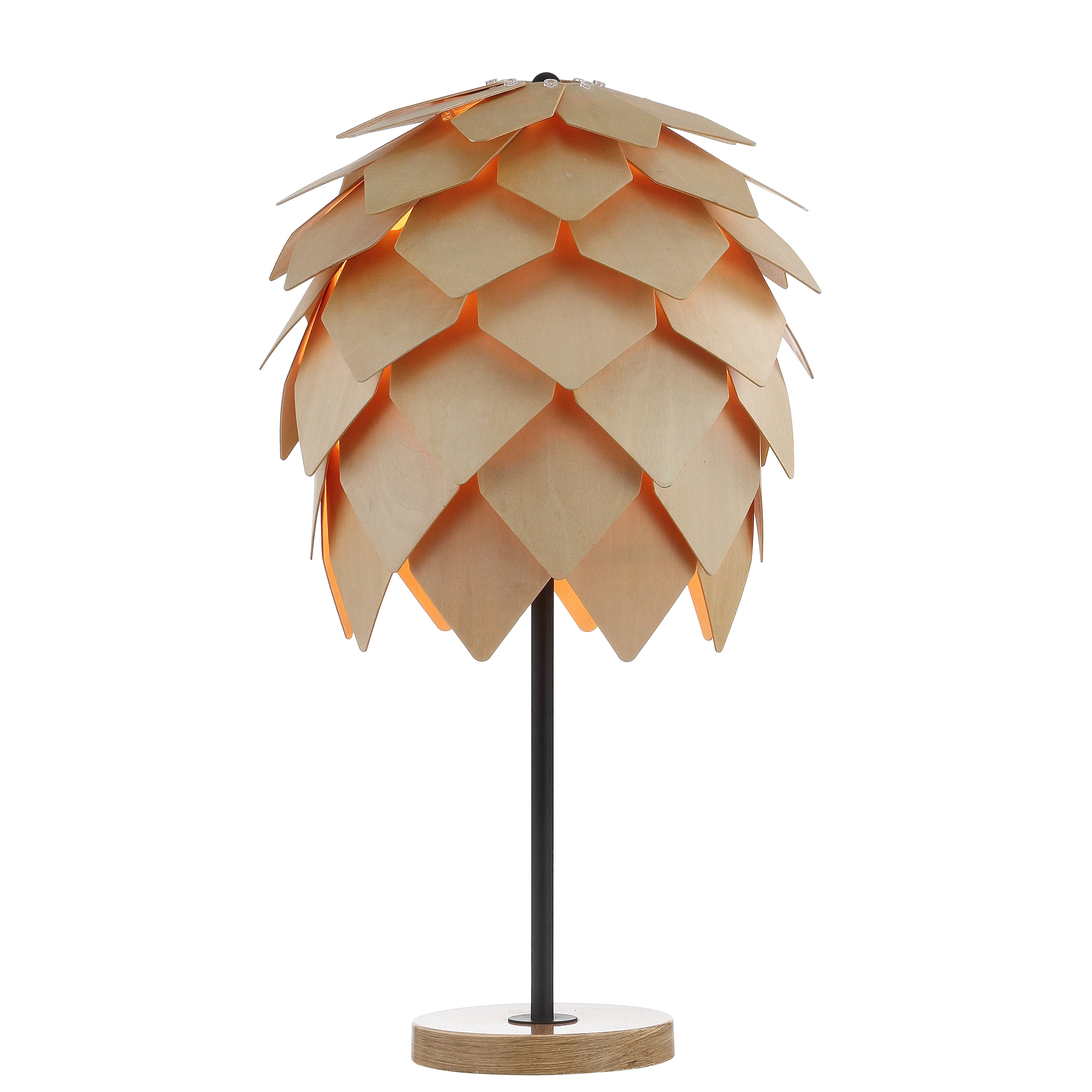 Simon Pinecone Wood/Metal LED Table Lamp