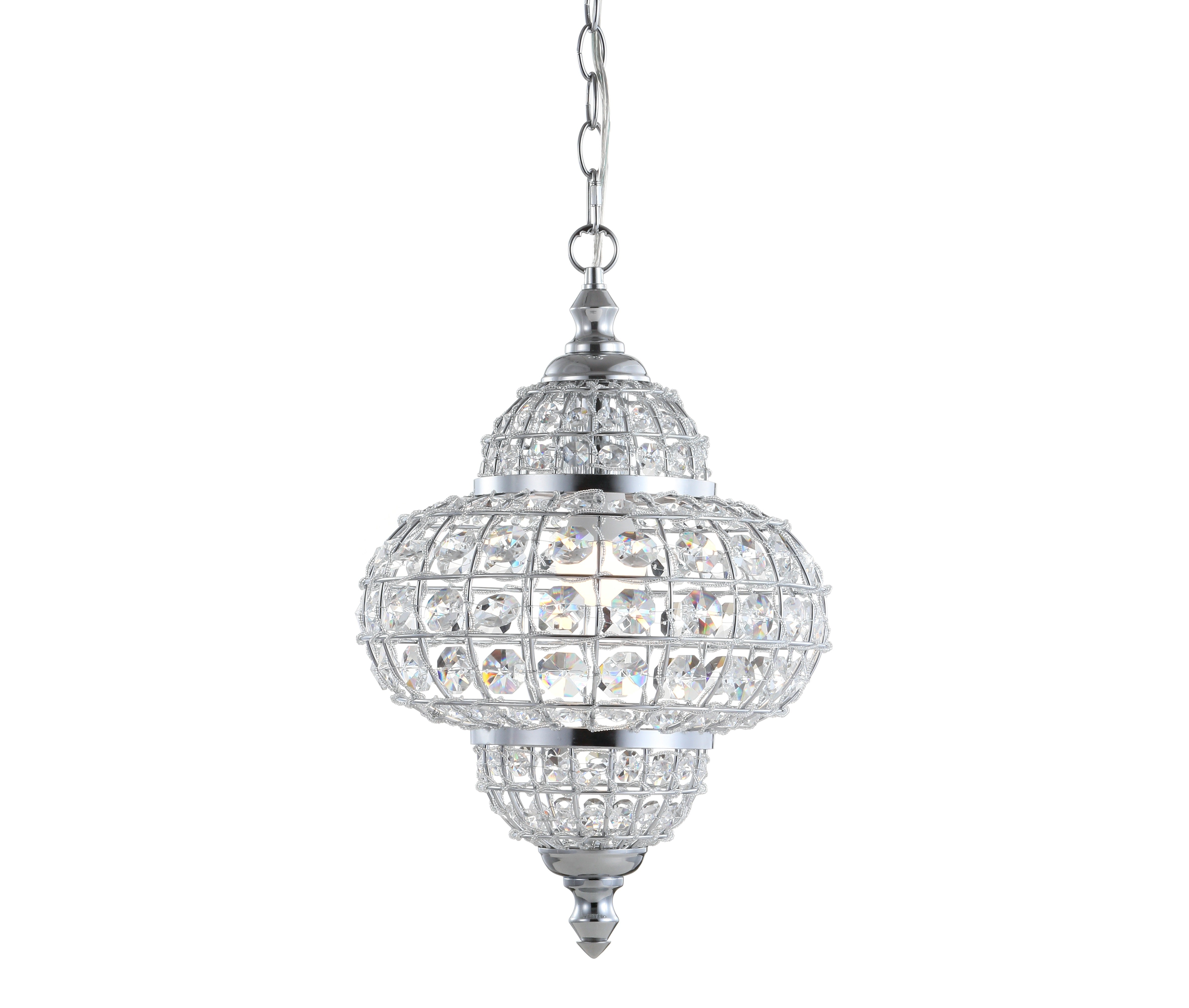 Juliette Crystal/Metal LED Pendant Pendant