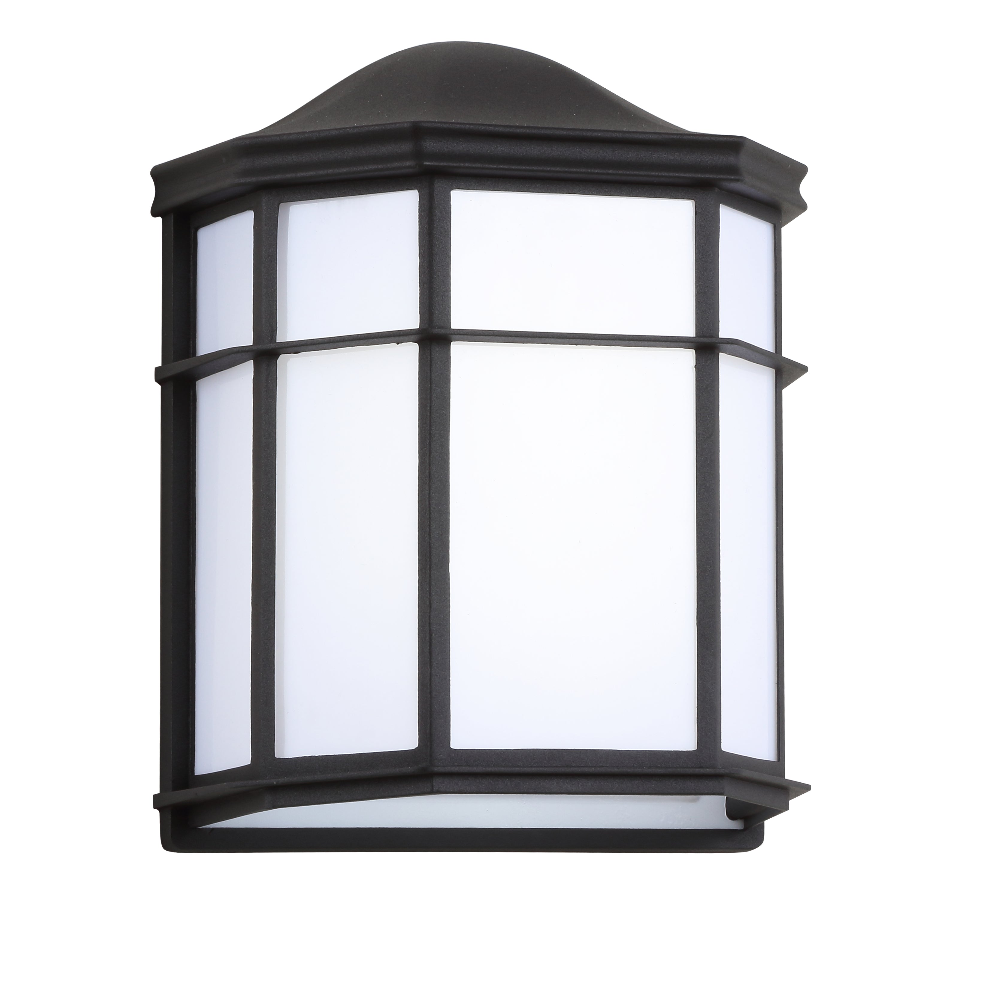 Henry Outdoor Frosted Acrylic/Metal Integrated LED Wall Sconce