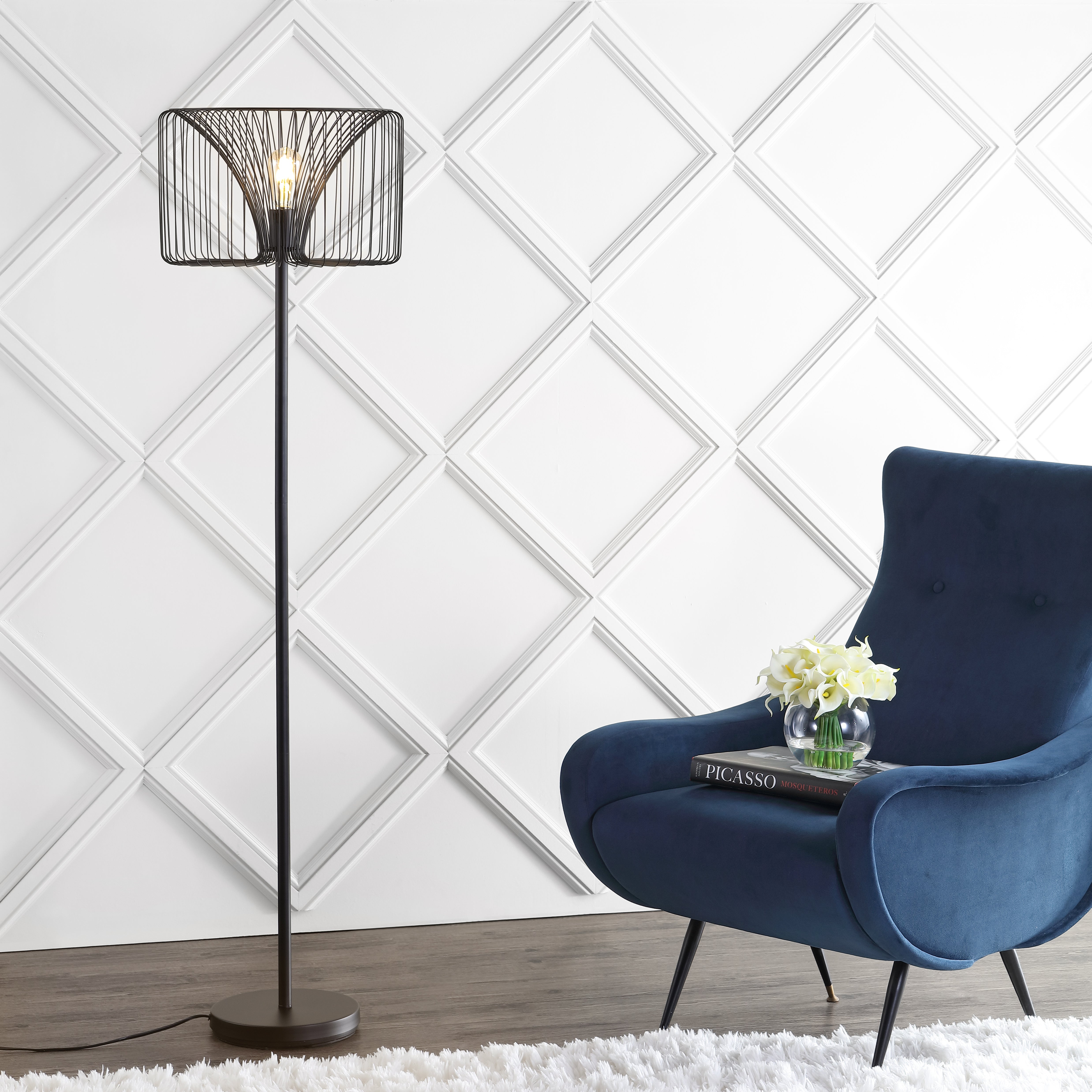 Gridley Metal LED Floor Lamp