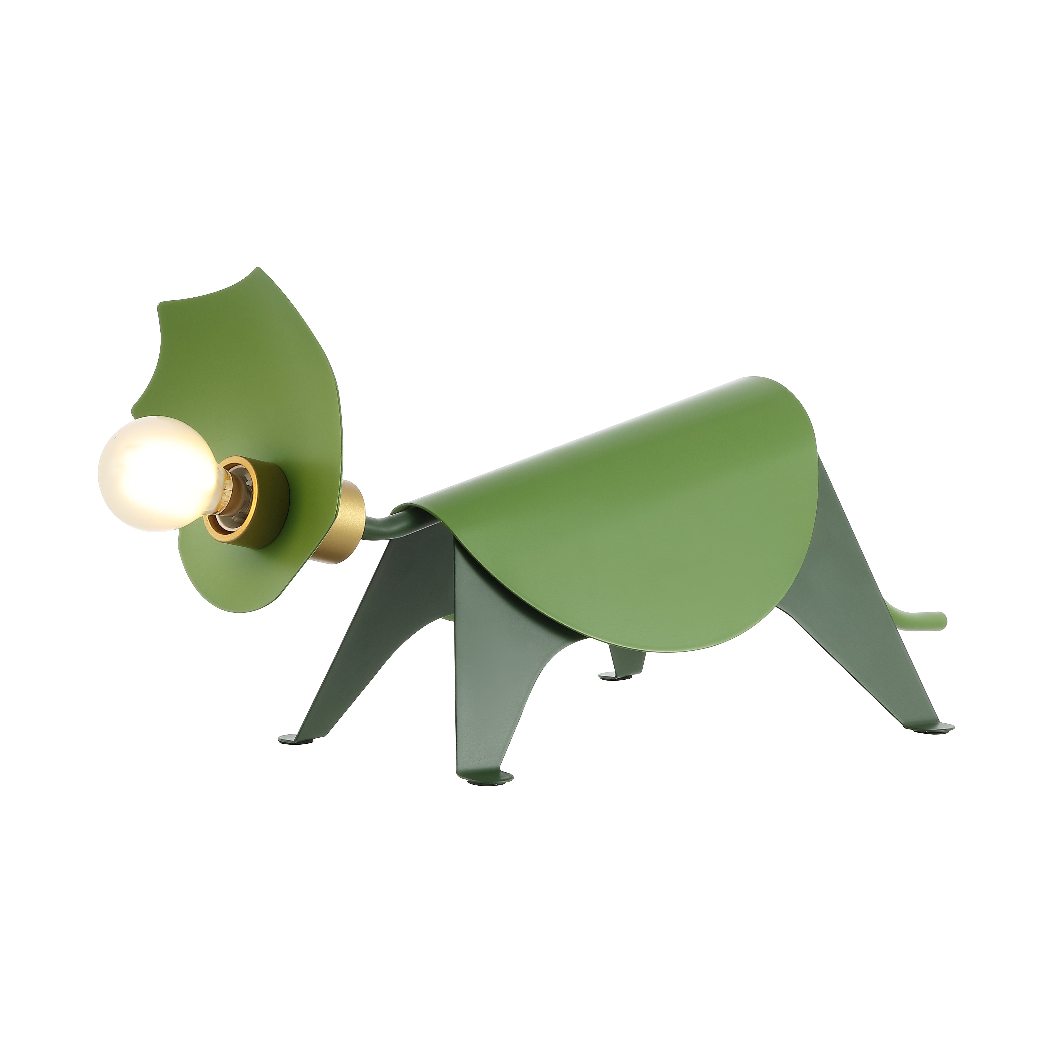 Gretchen Modern Industrial Iron Triceratops LED Kids' Lamp