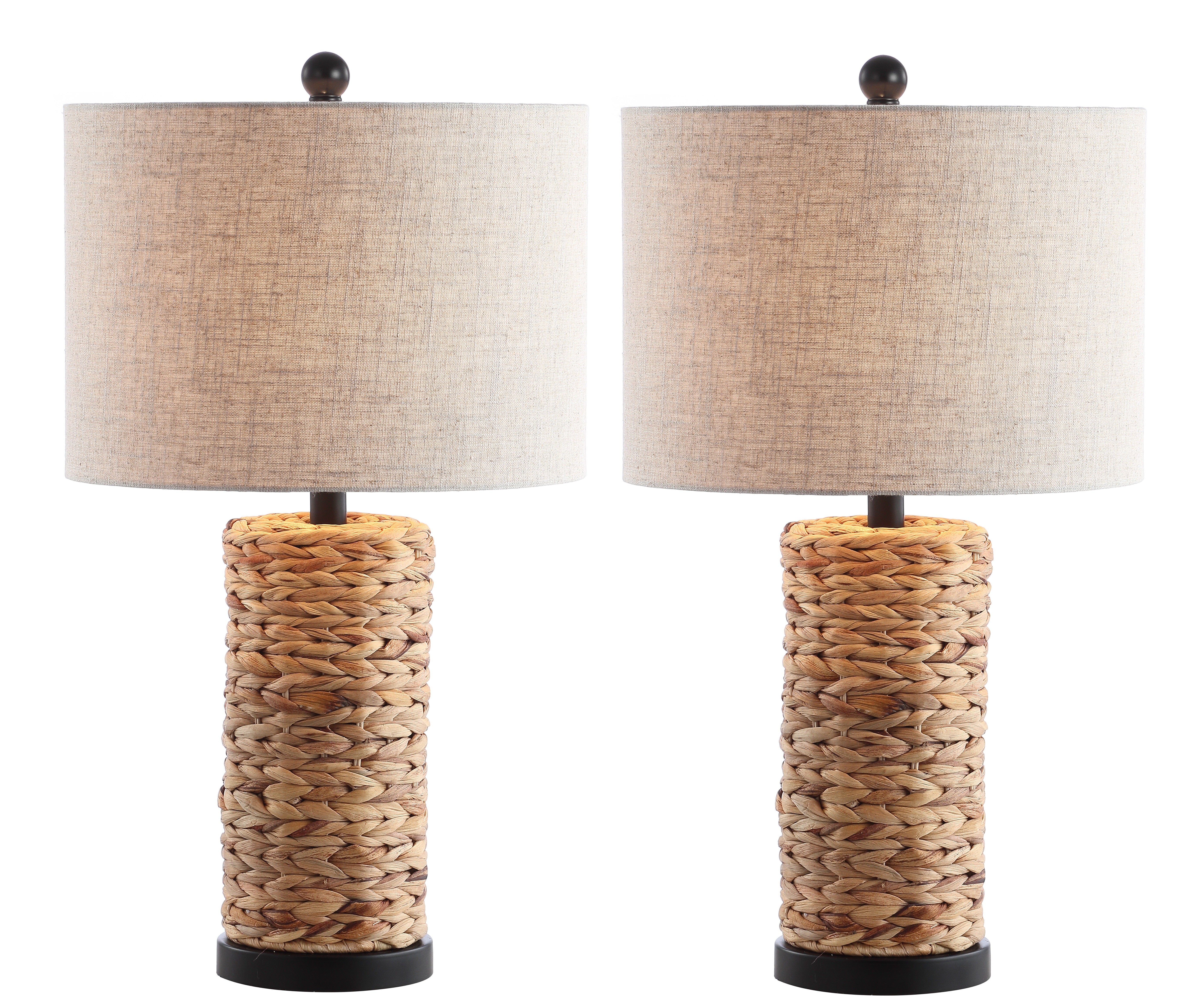 Elicia 1-Light Coastal Water Hyacinth LED Table Lamp