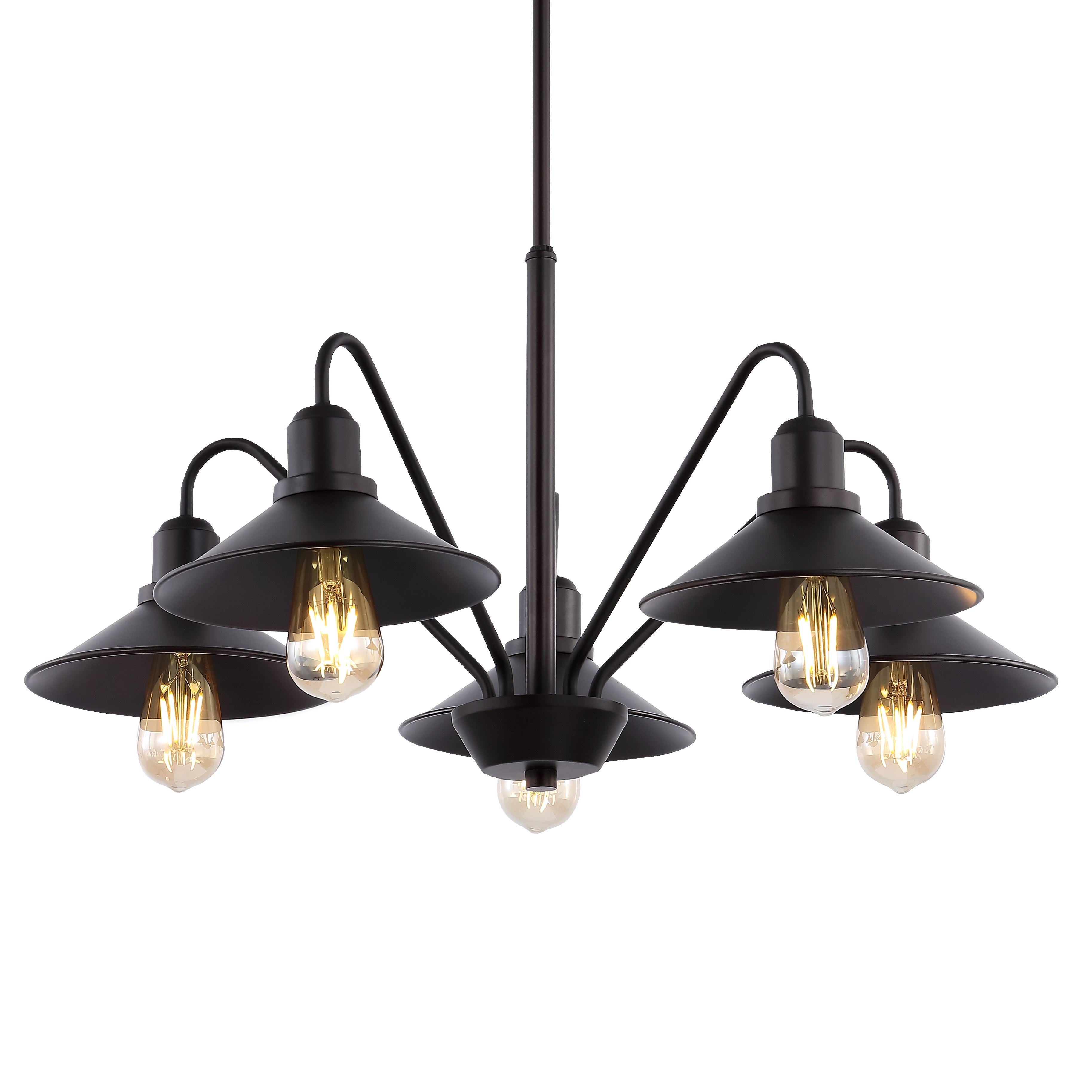 Cole 5-Light Metal Farmhouse Industrial LED Pendant