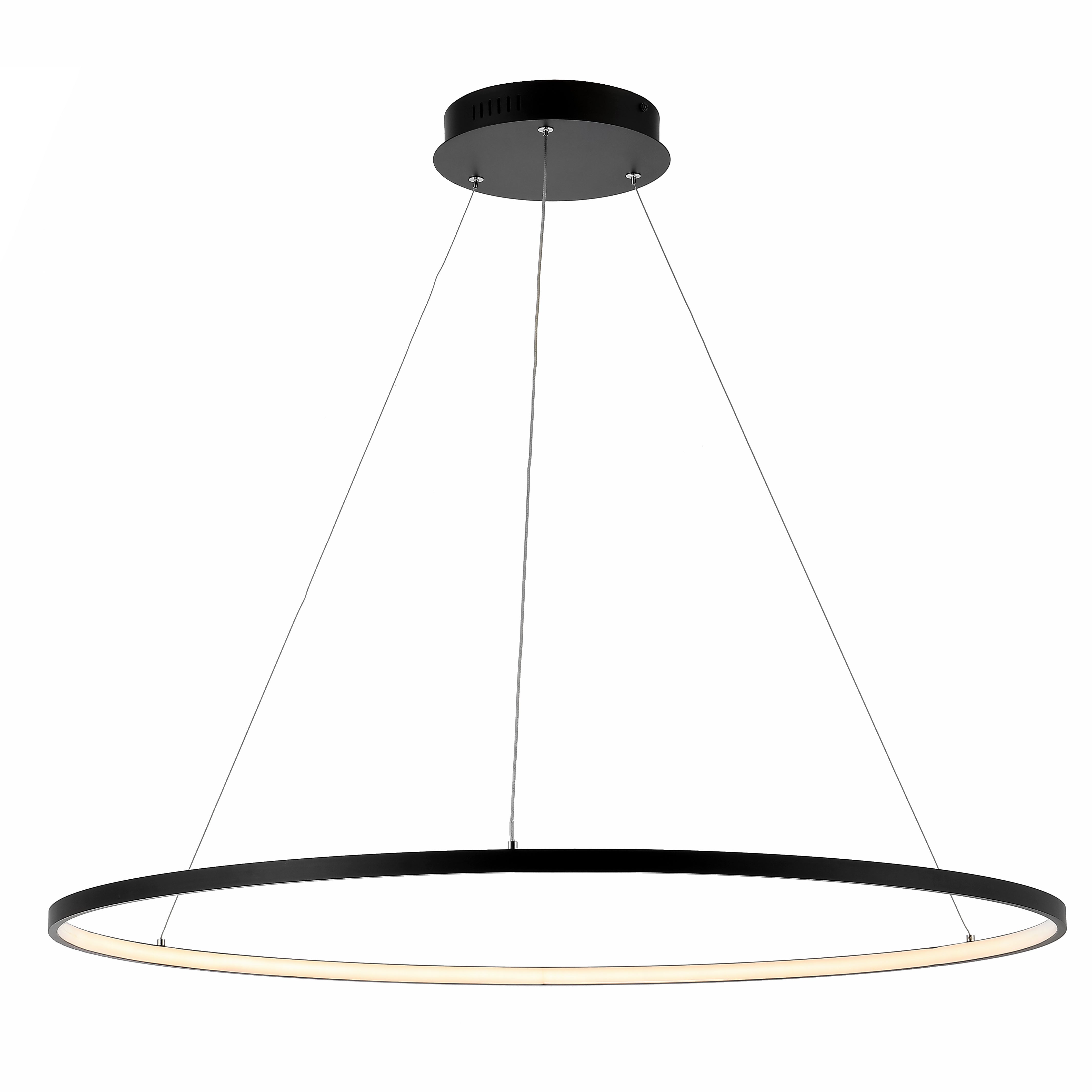 Circulo Metal Round Modern Contemporary LED Integrated Pendant