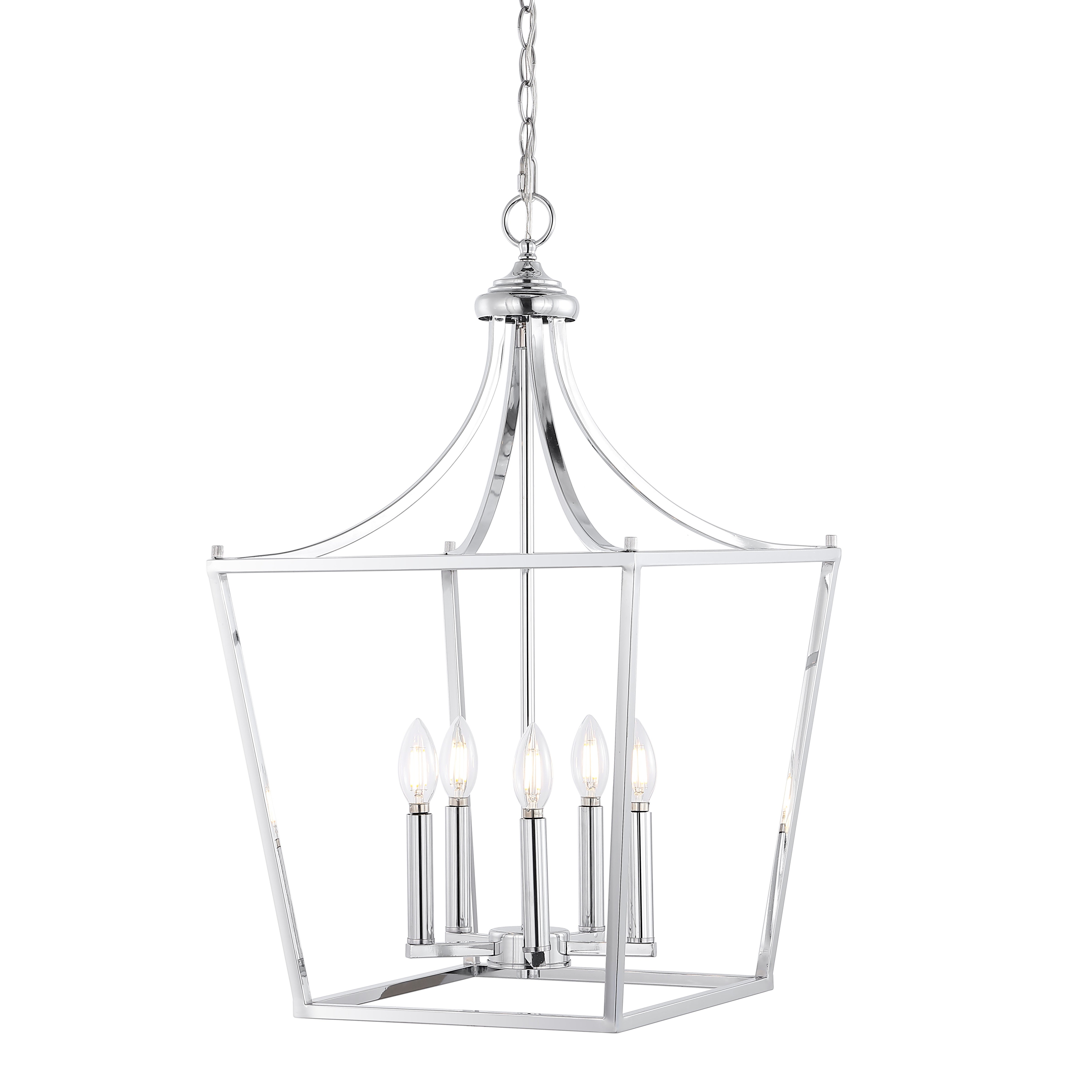 Camden 5-Light Iron Classic Midcentury Pendant Lantern