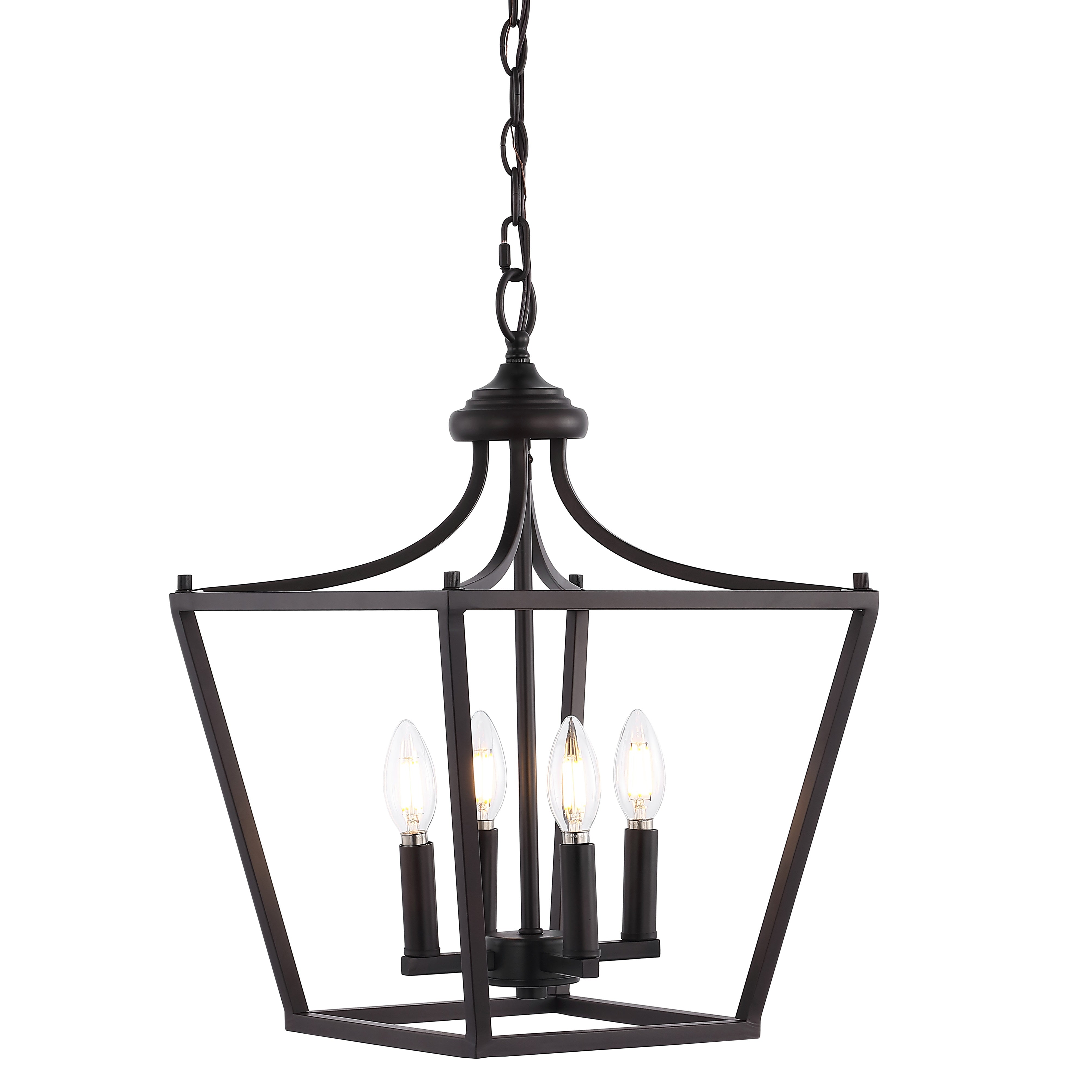 Camden 4-Light Iron Classic Midcentury Pendant Lantern