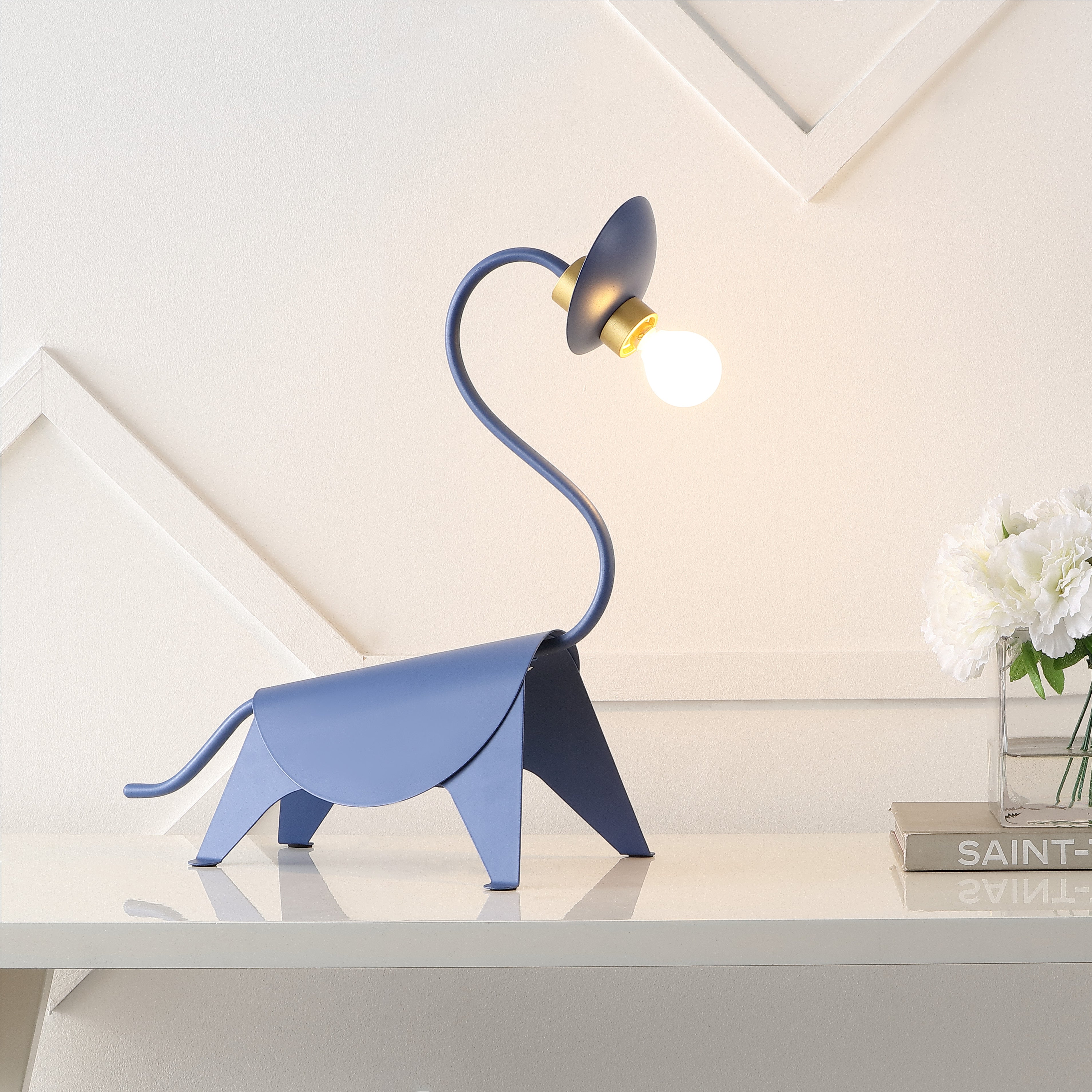 Bradley Modern Industrial Iron Brachiosaurus LED Kids' Lamp