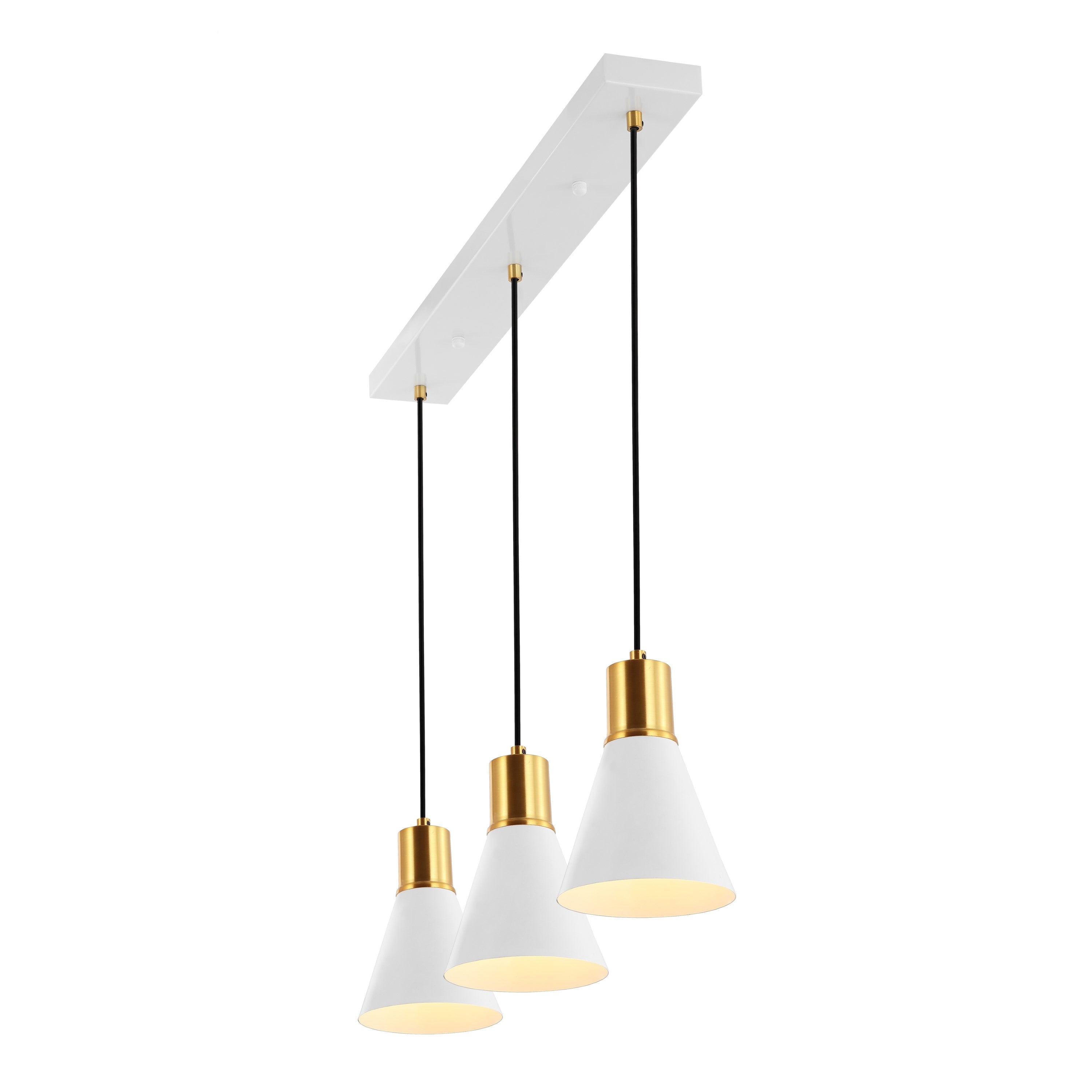 Apollo 3-Light Mid-Century Modern Iron Adjustable Linear LED Pendant