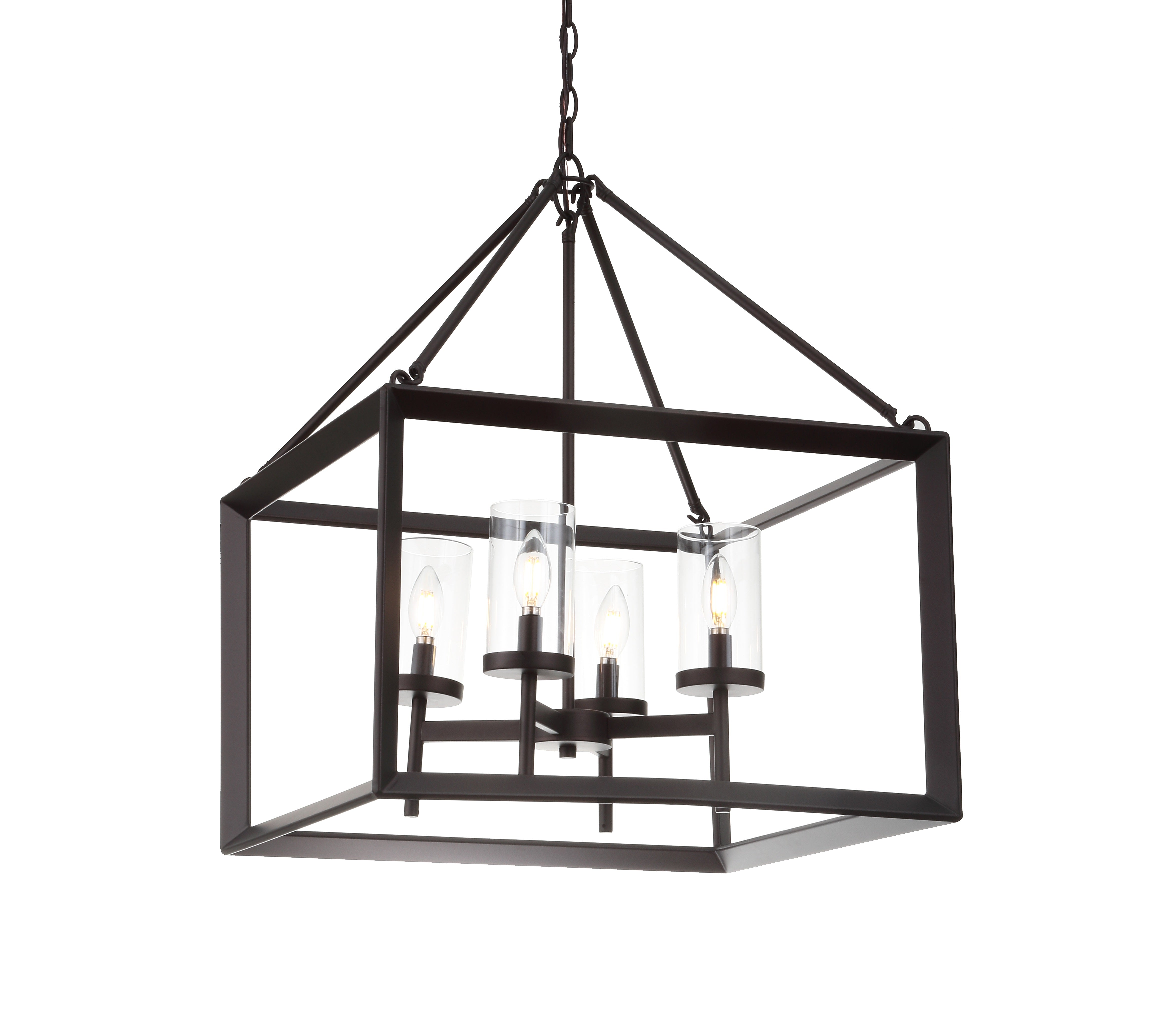 Anna 4-light Metal/Glass LED Pendant