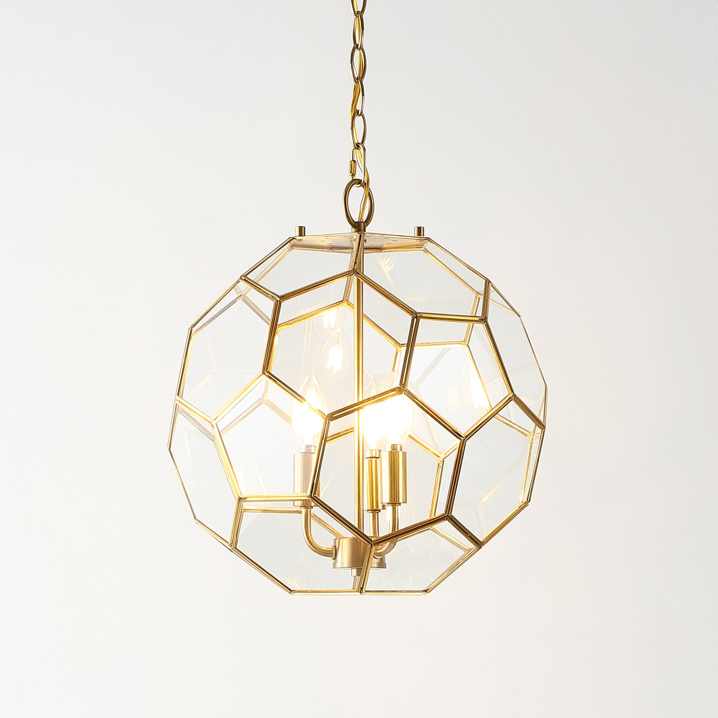 Bee 3-Light Modern Bohemian Iron/Glass LED Pendant