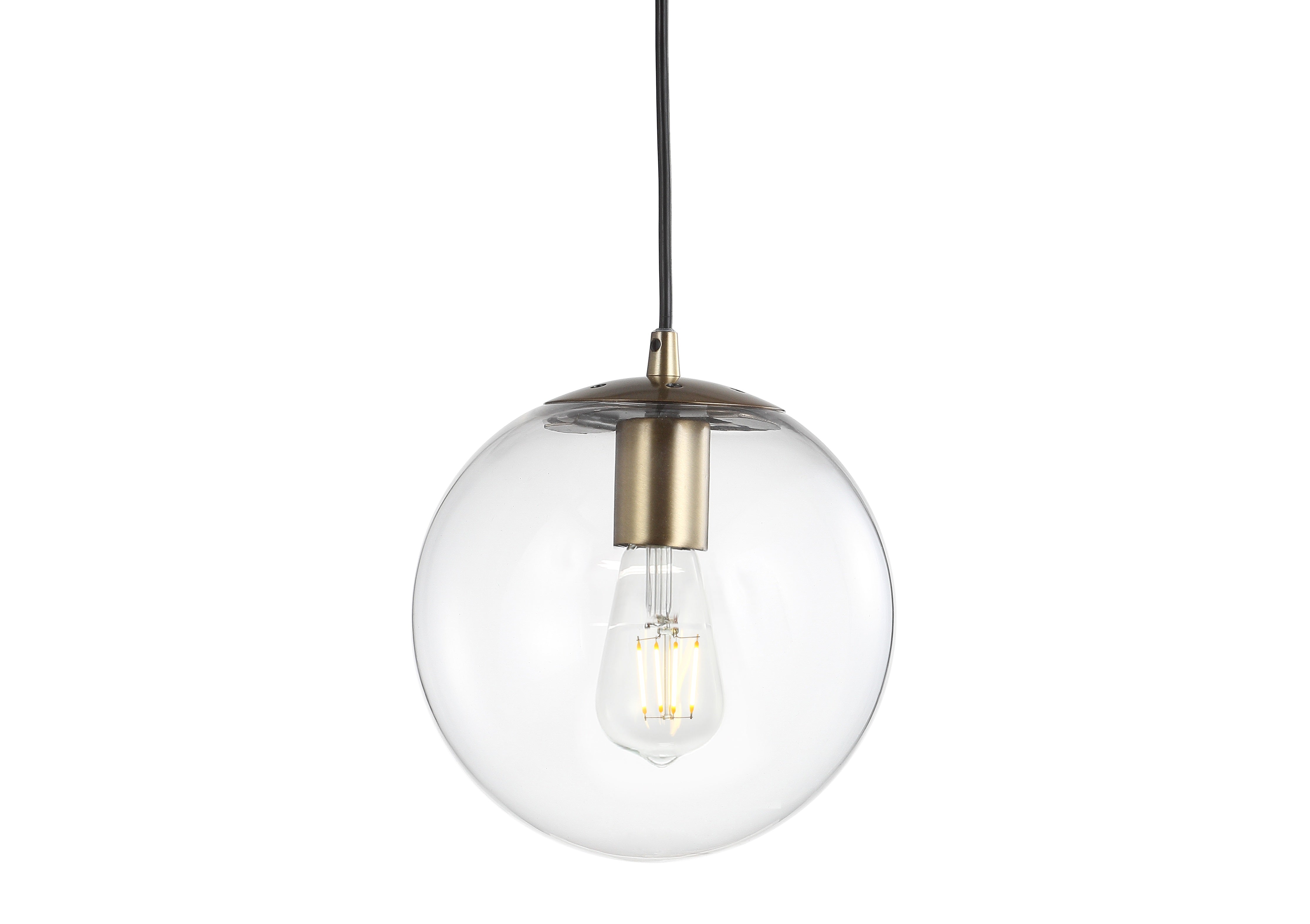 Bleecker Metal/Glass Globe LED Pendant