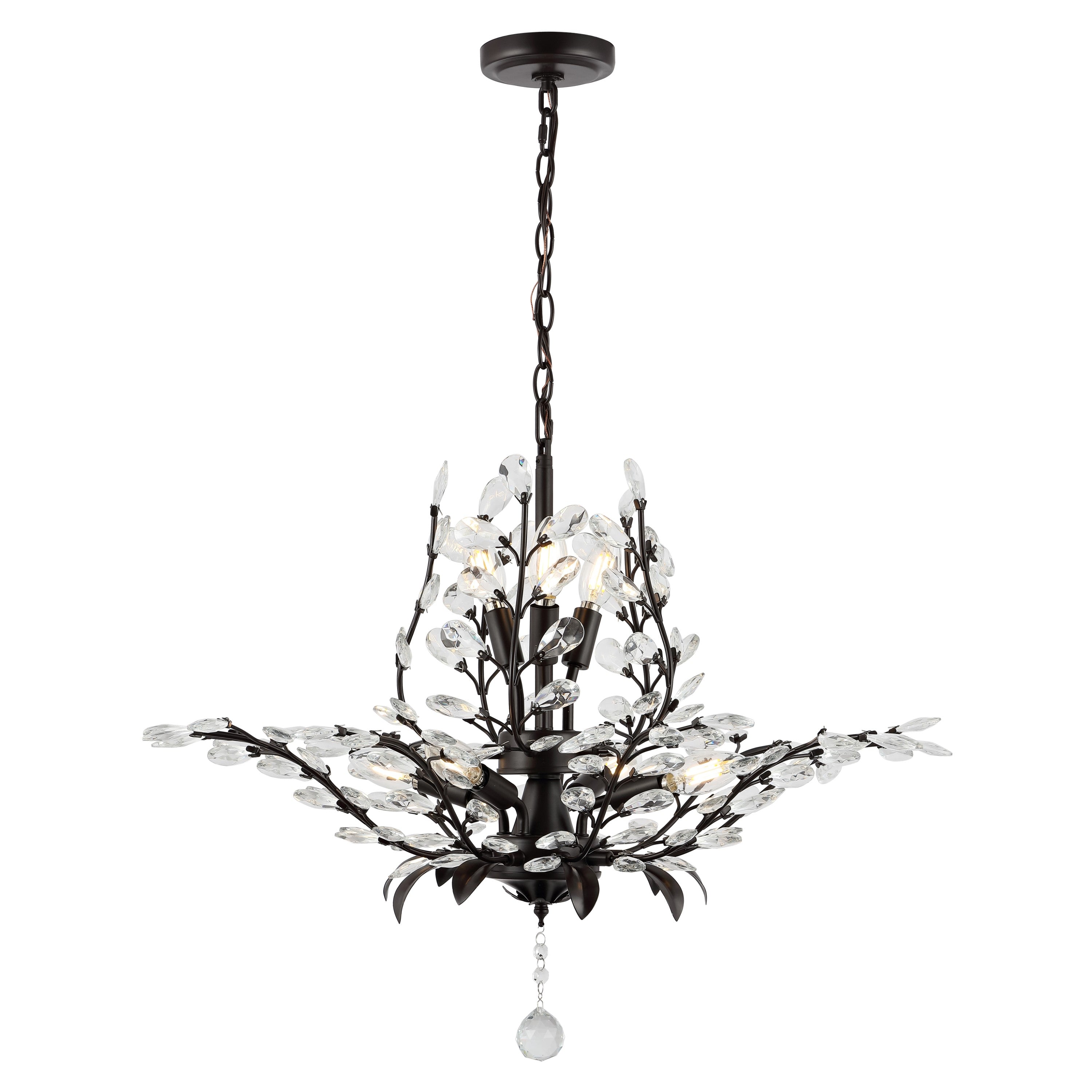 Diantha 7-Light Contemporary Bohemian Iron/Acrylic LED Pendant