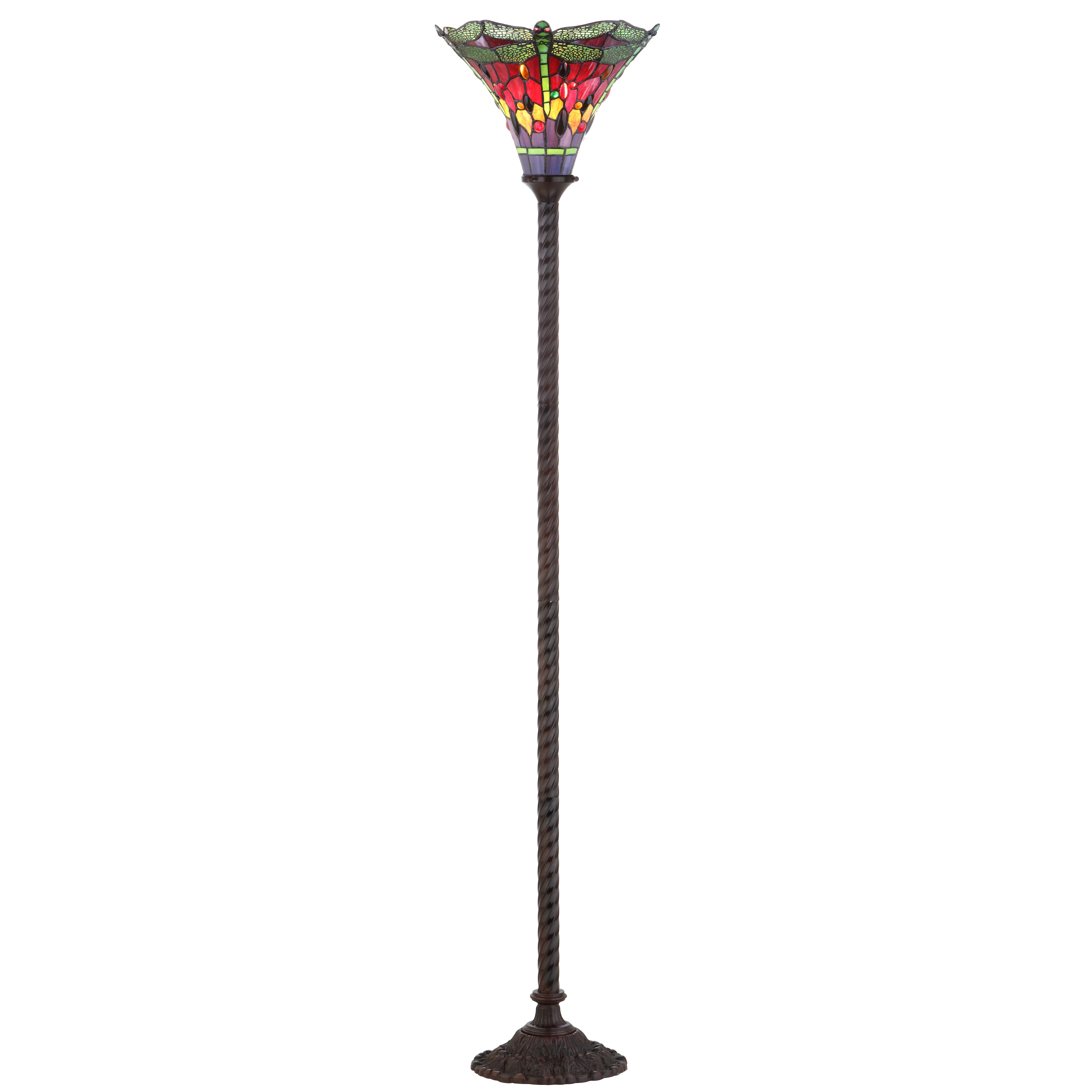 Dragonfly Torchiere Floor Lamp