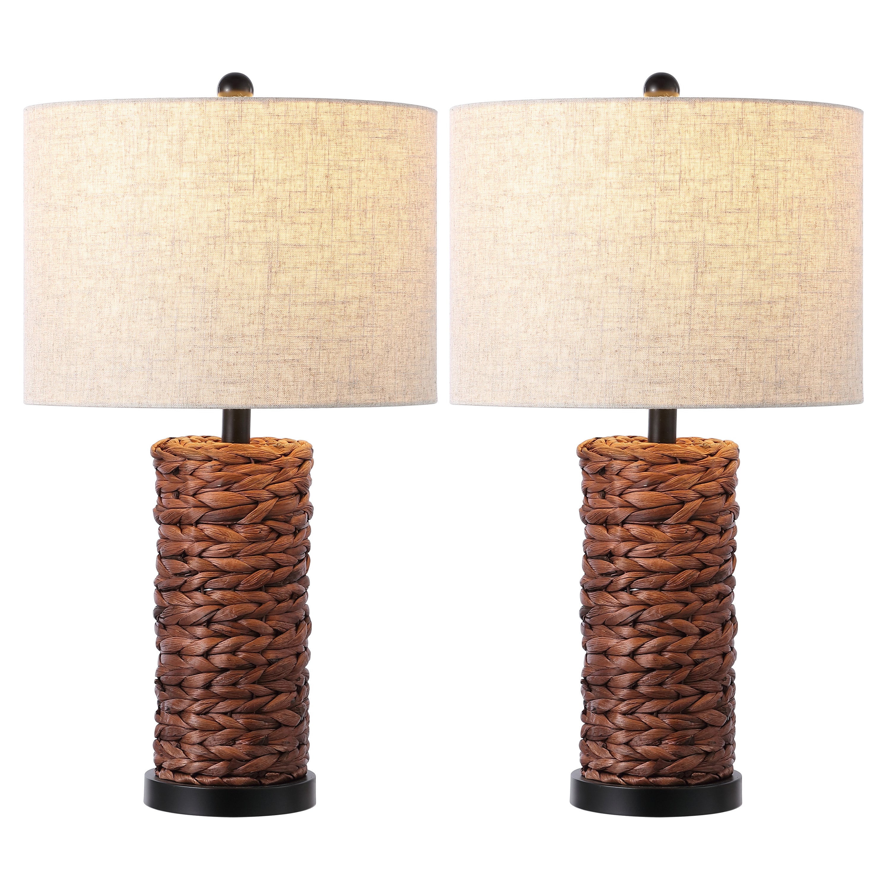 Elicia Coastal Water Hyacinth LED Table Lamp