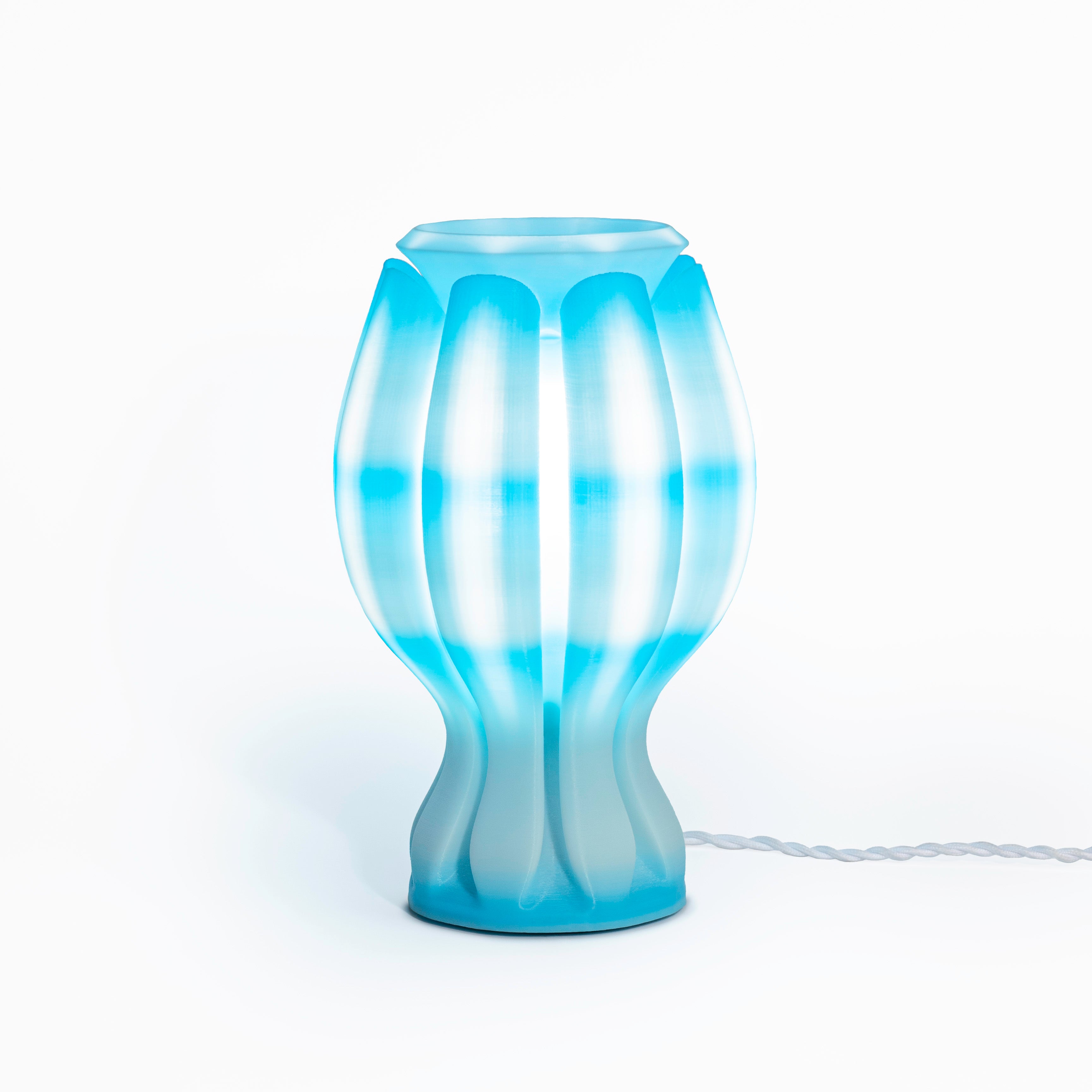 Flower Tropical Coastal Plant-Based PLA 3D Printed Dimmable LED Table Lamp