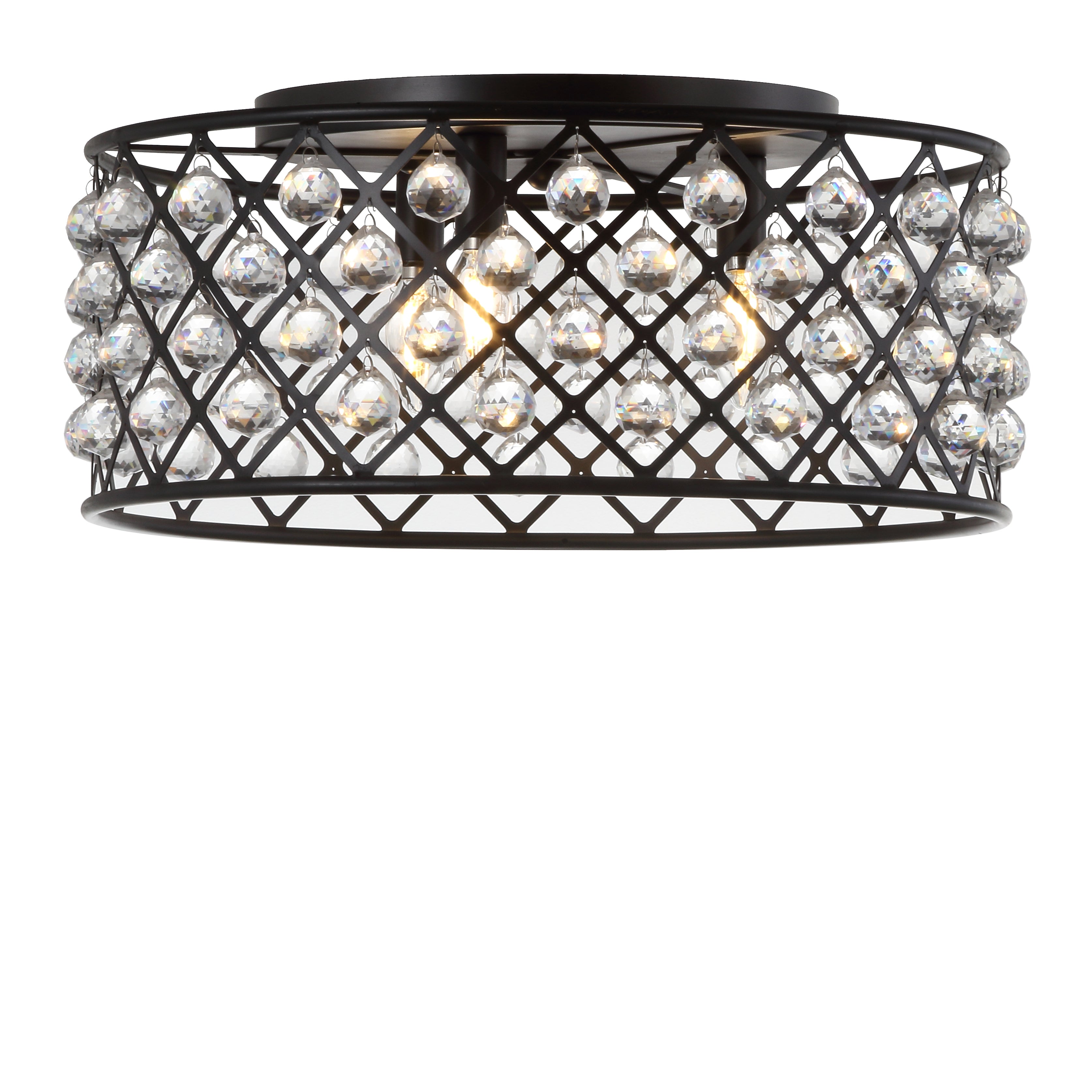 Gabrielle Metal/Crystal LED Flush Mount Ceiling Light