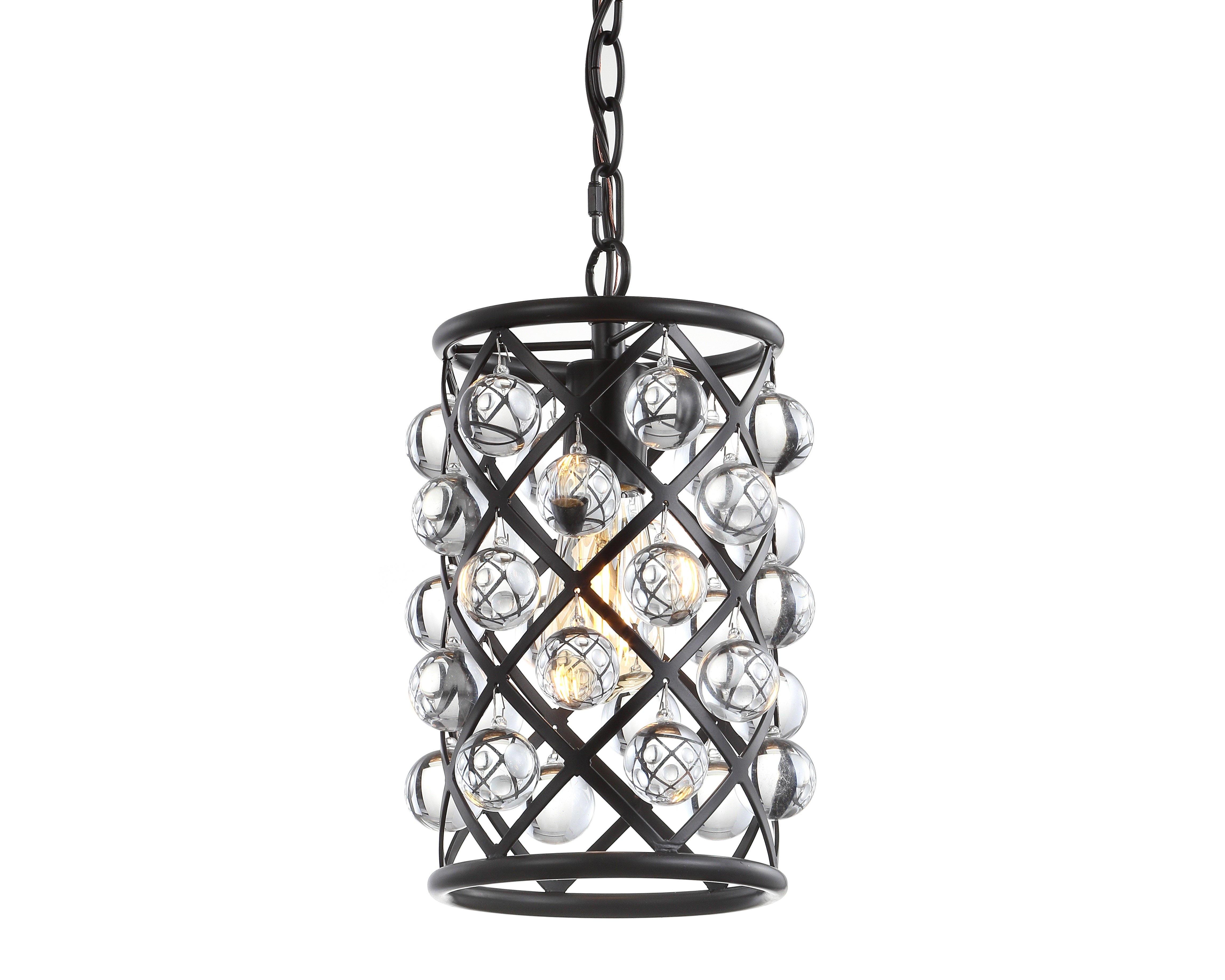 Gabrielle Metal/Crystal LED Pendant