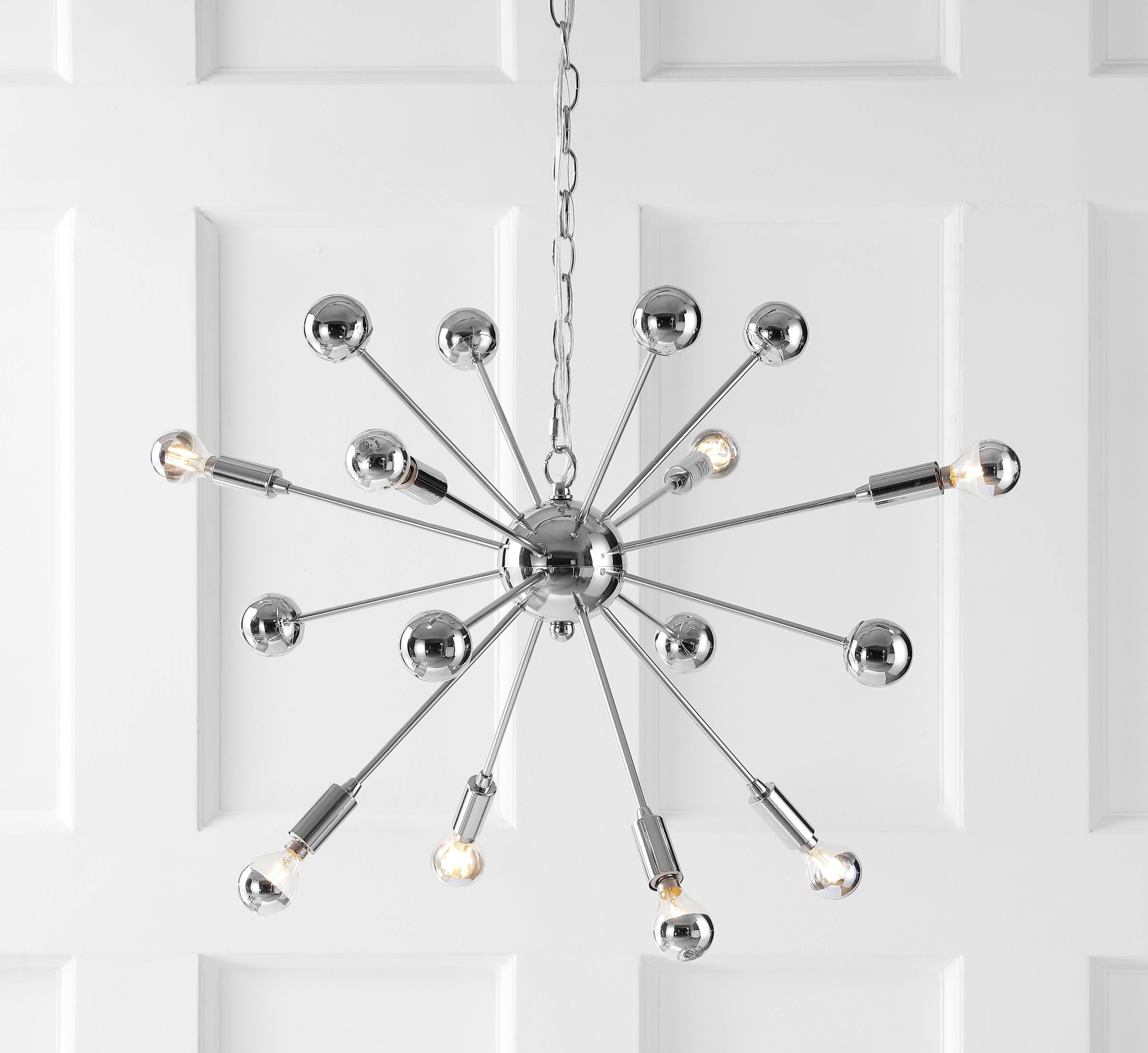 Glenn Metal Sputnik-Style LED Chandelier