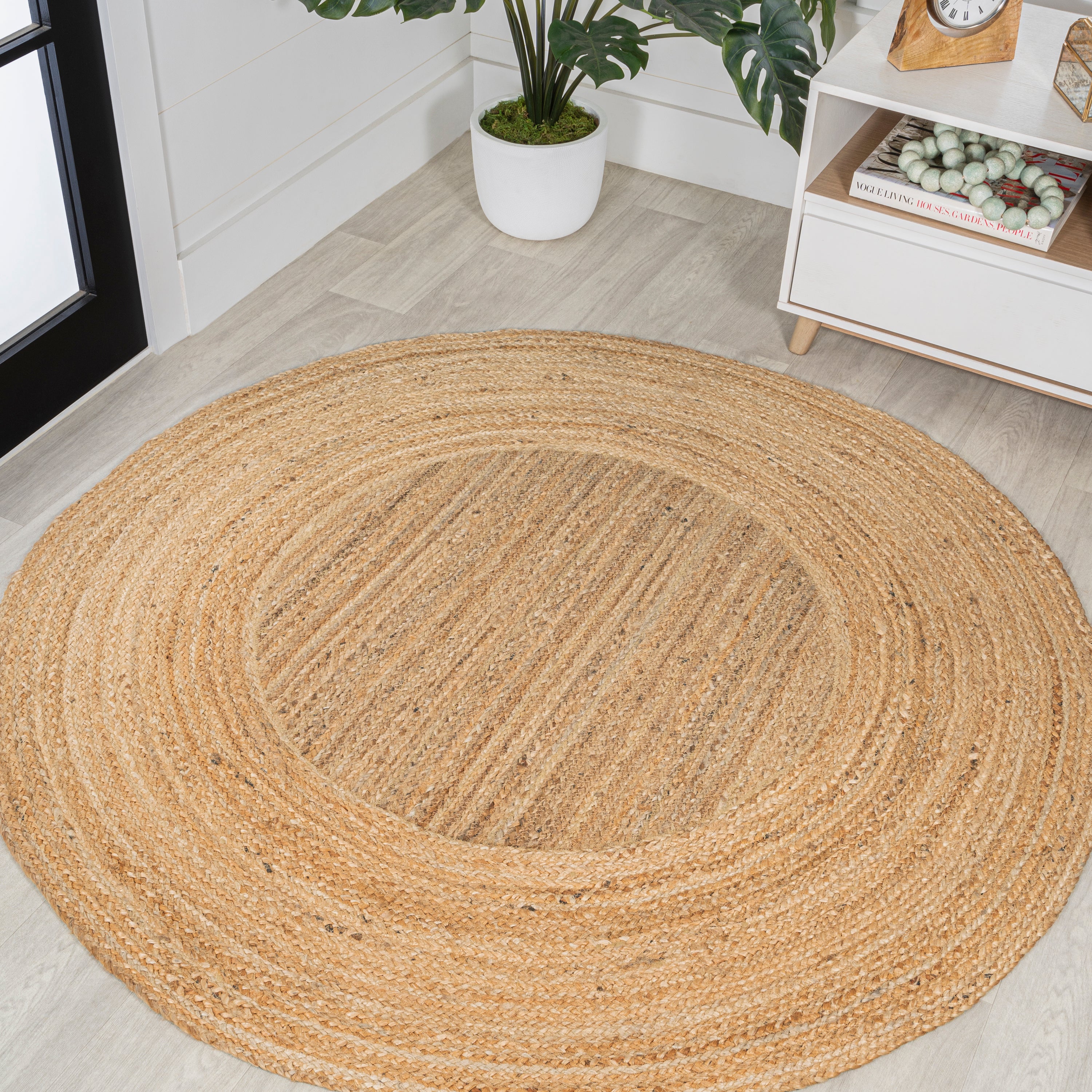 Harmony Boho Jute Circle Round Area Rug