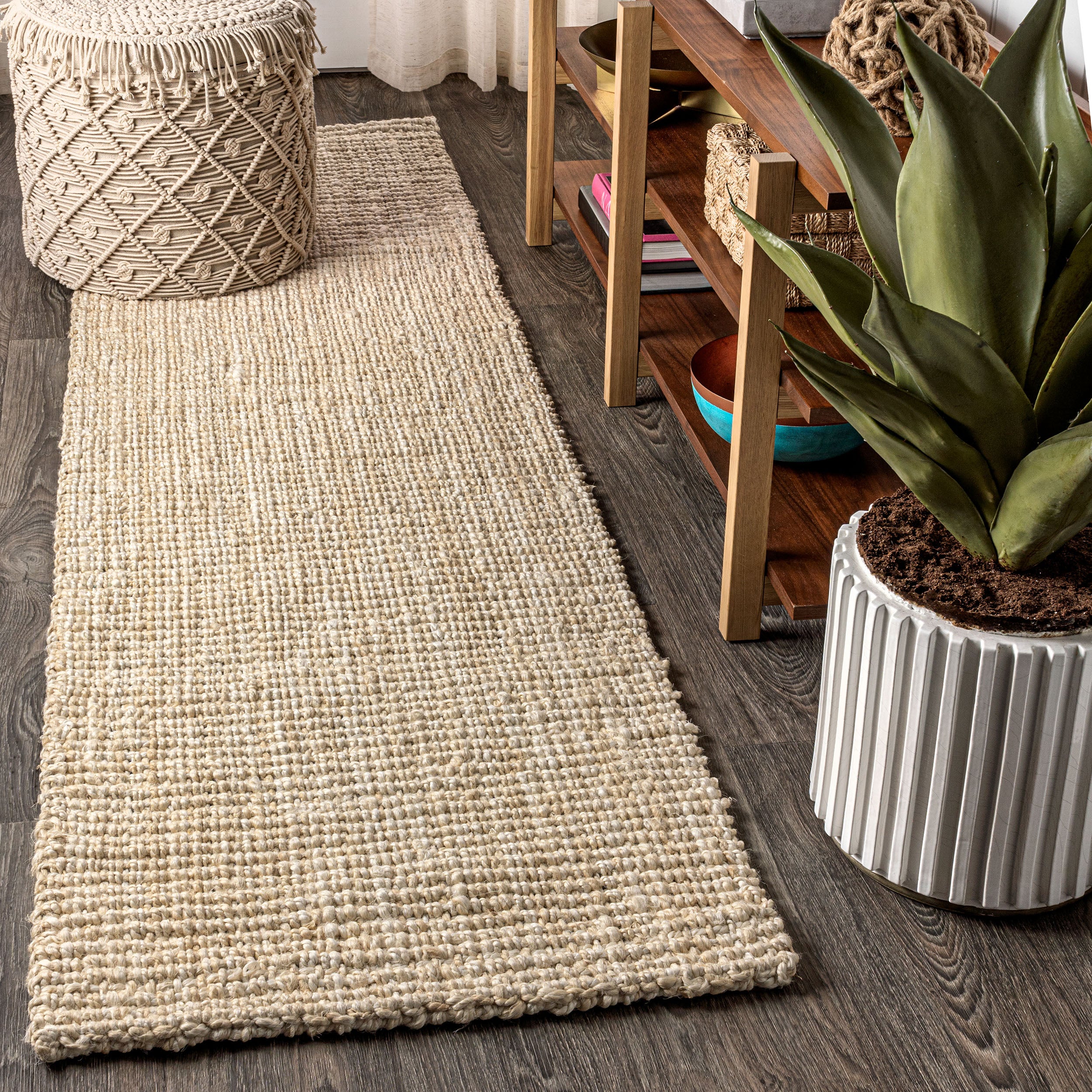 Hiro Hand Woven Chunky Jute Runner Rug