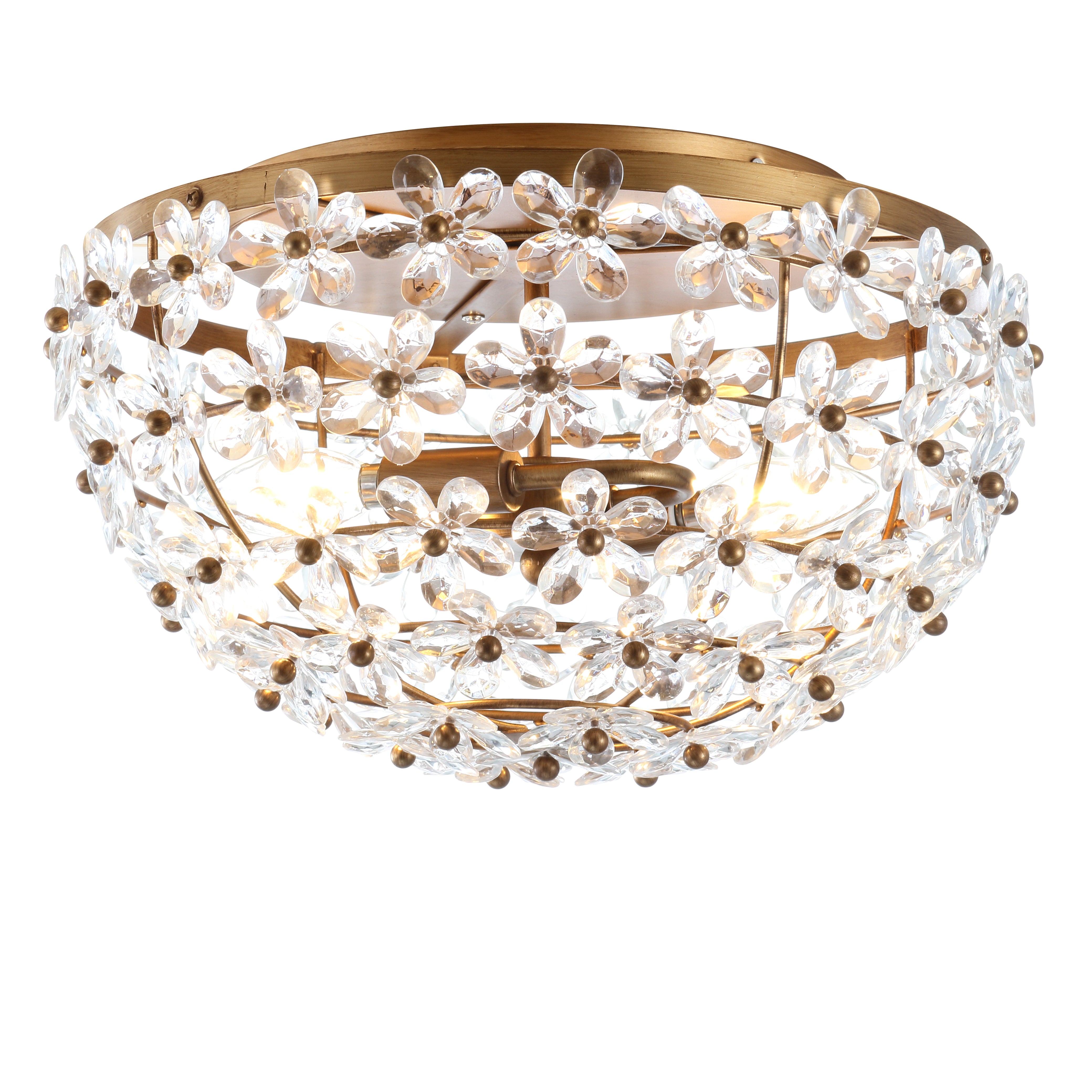 Isabelle Metal/Acrylic LED Flush Mount