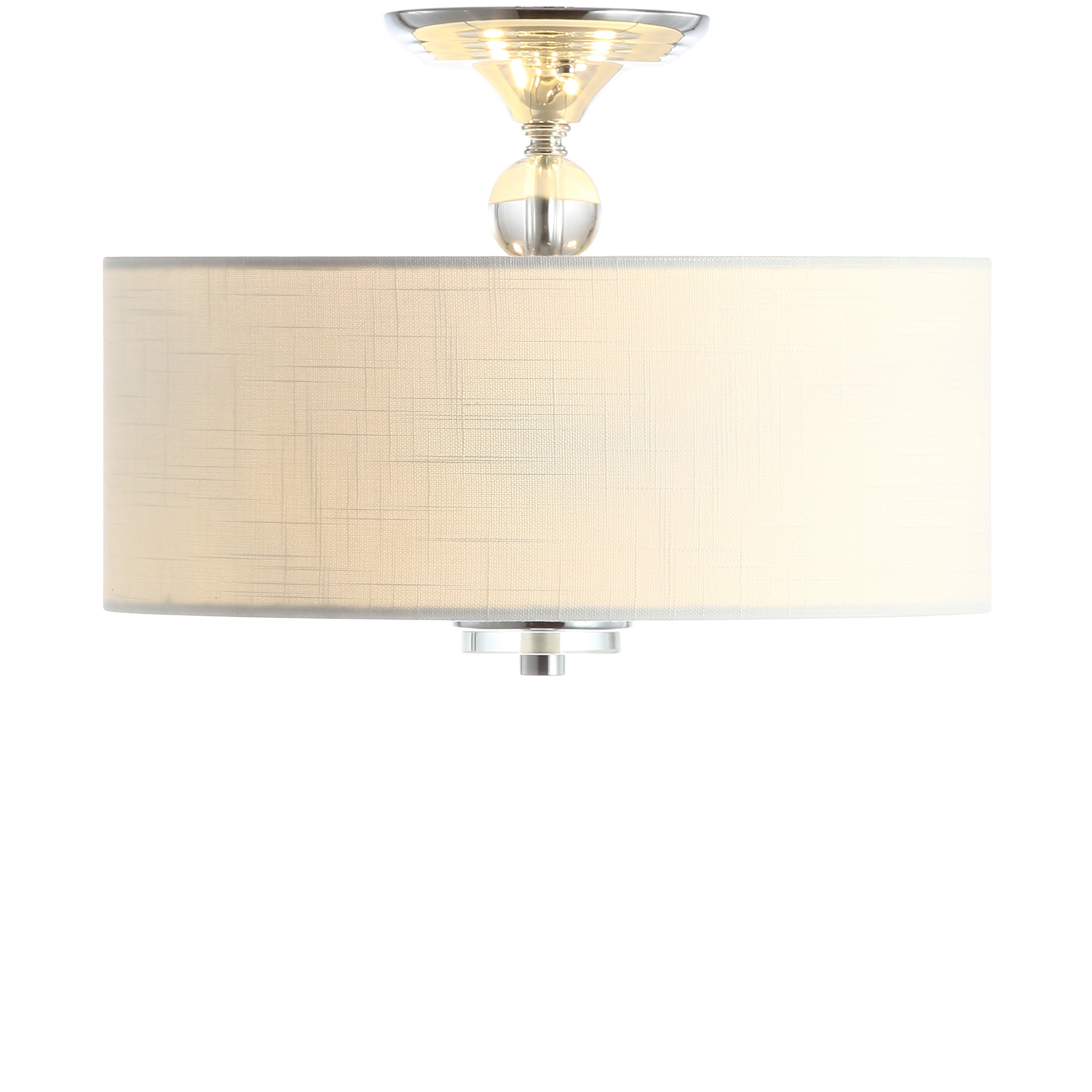 Marc Metal/Crystal LED Semi-Flush Mount