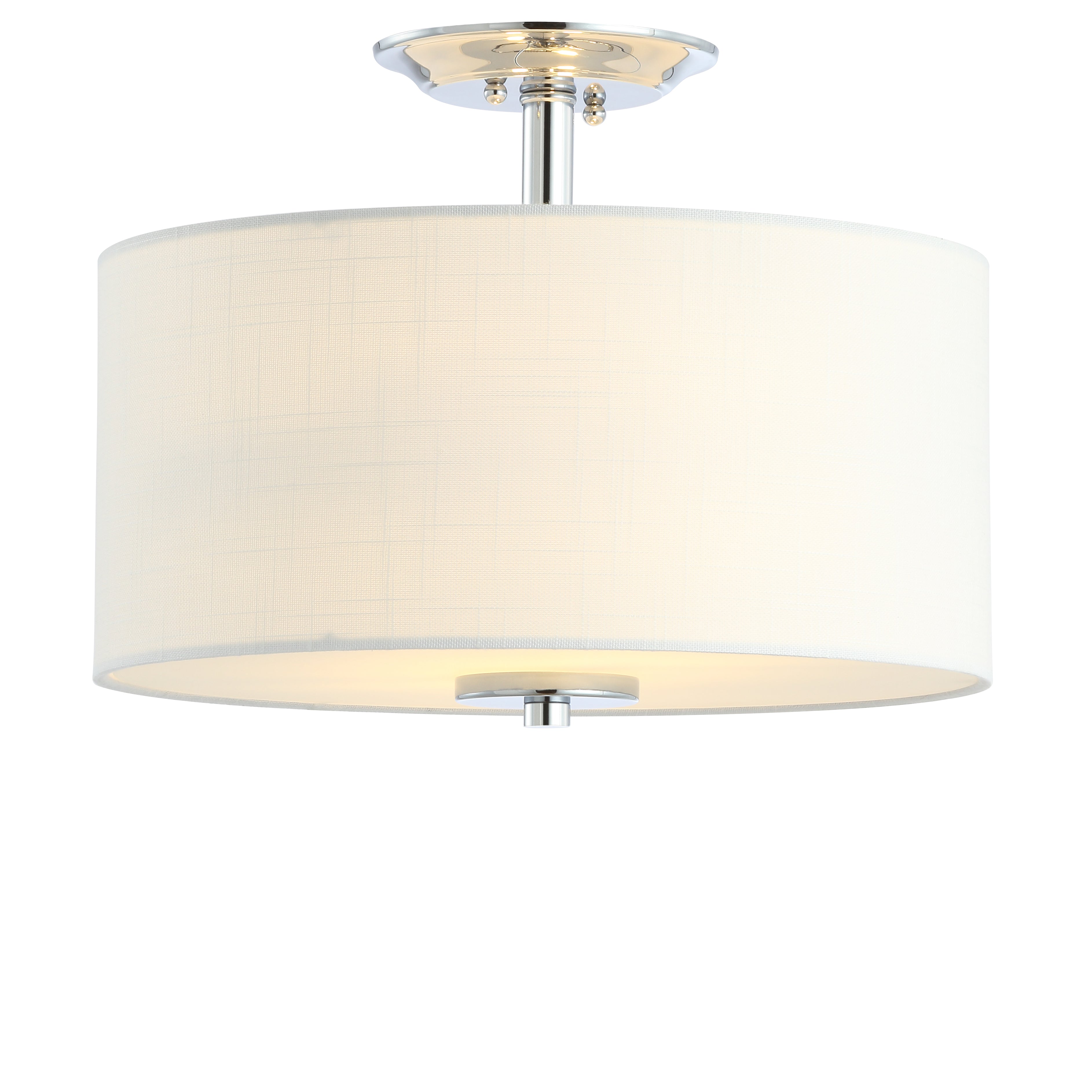 Marc Metal/Linen LED Semi-Flush Mount