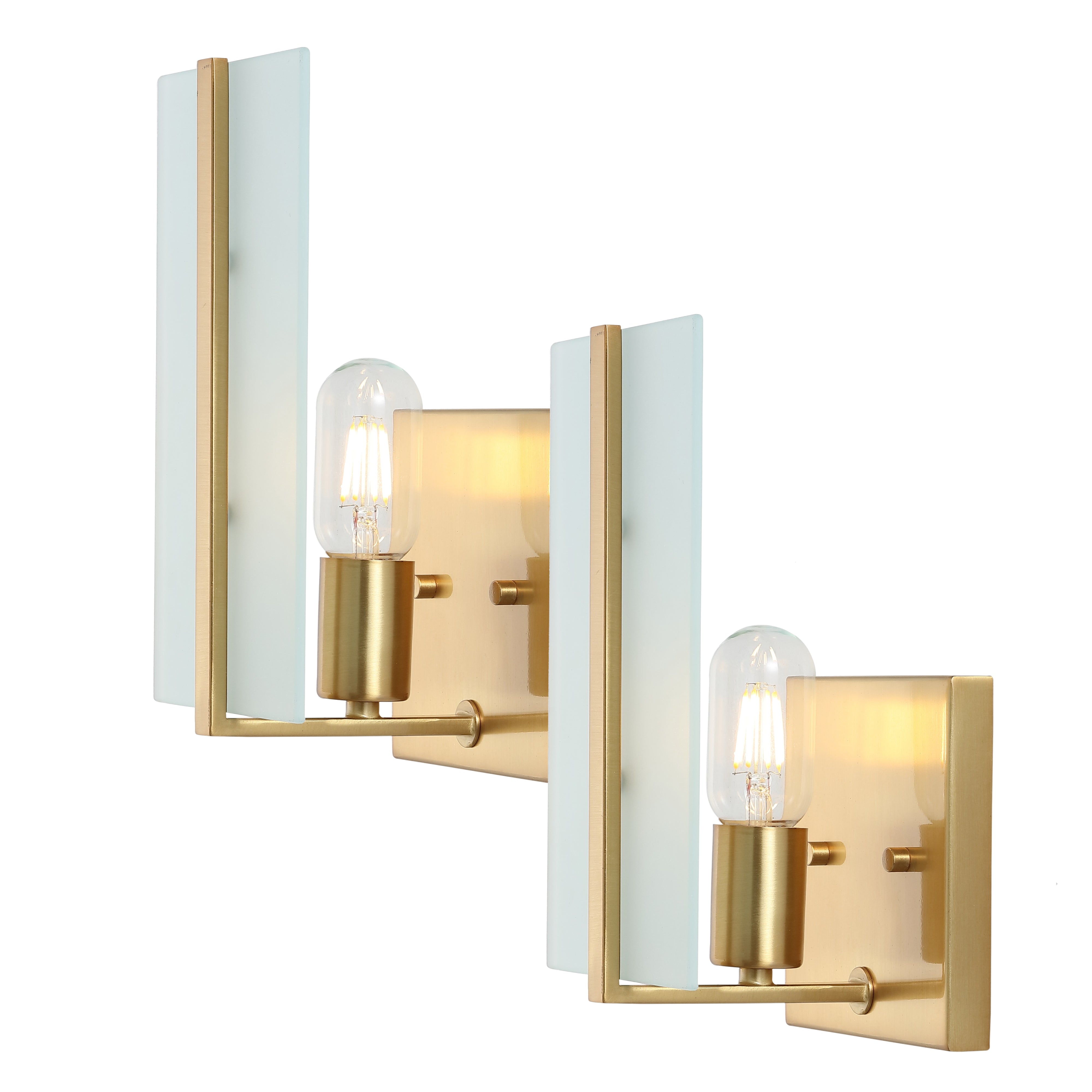 Mila 1-Light Modern Coastal Iron/Glass LED Sconce