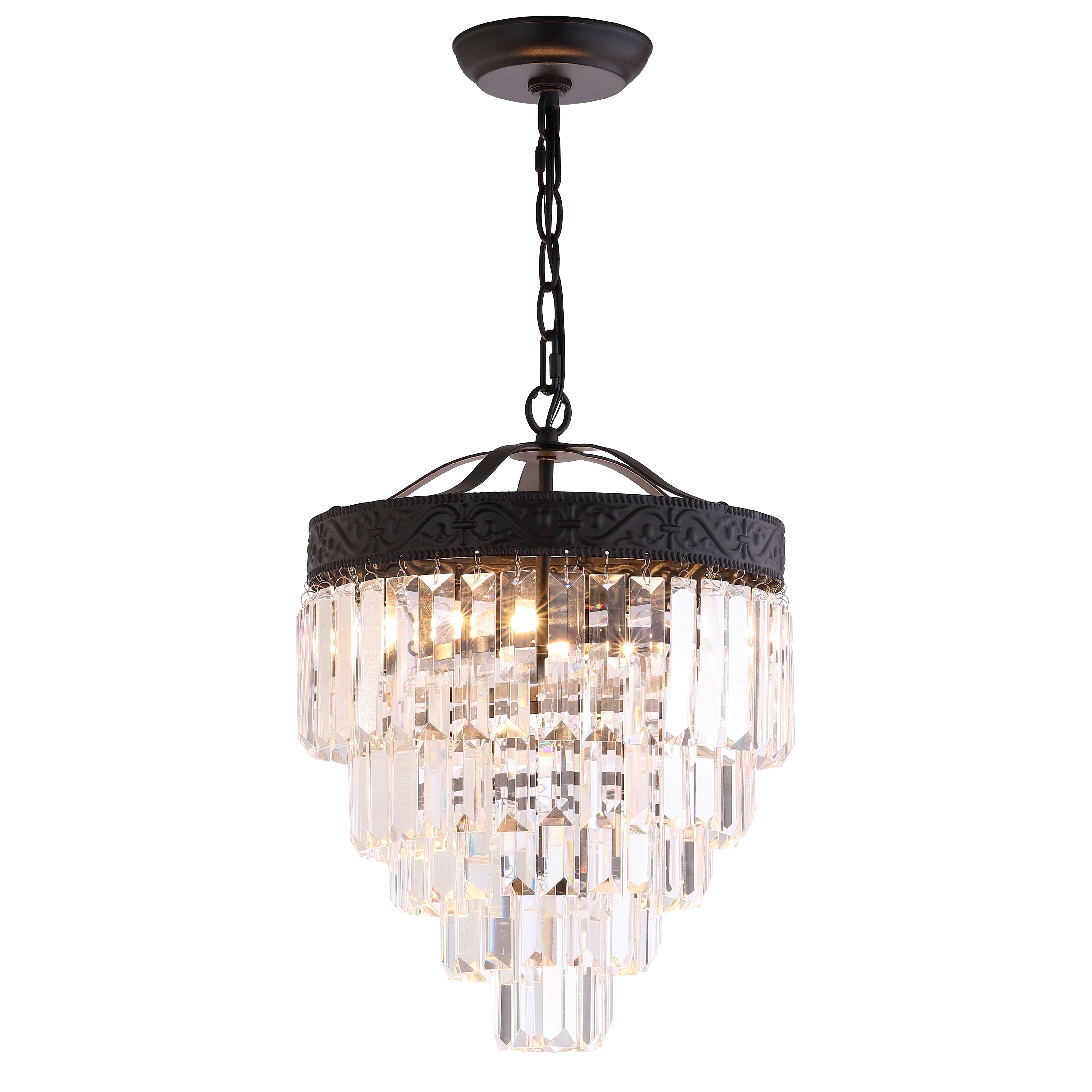 Wyatt 2-Light Crystal LED Chandelier