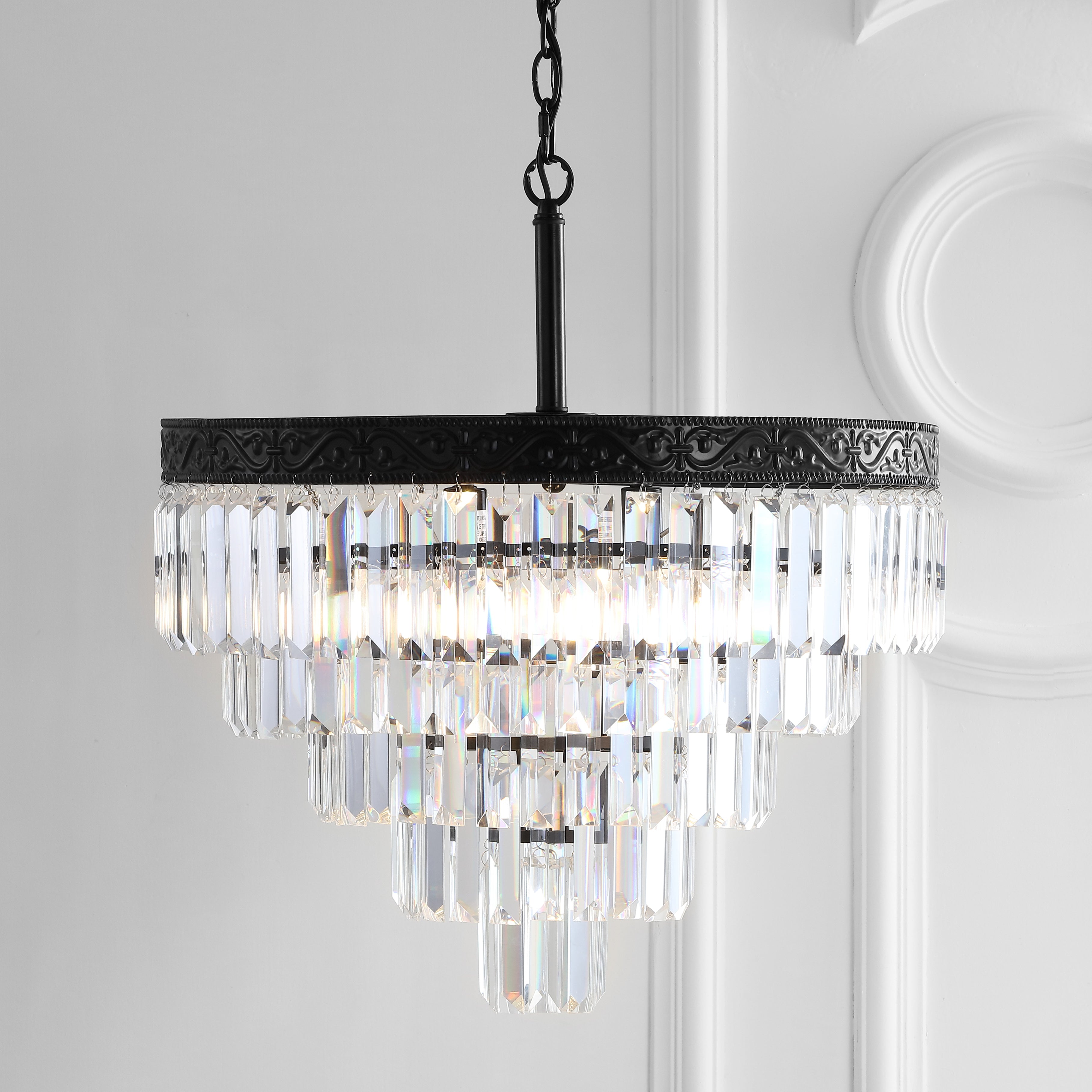 Wyatt 4-Light Crystal LED Chandelier