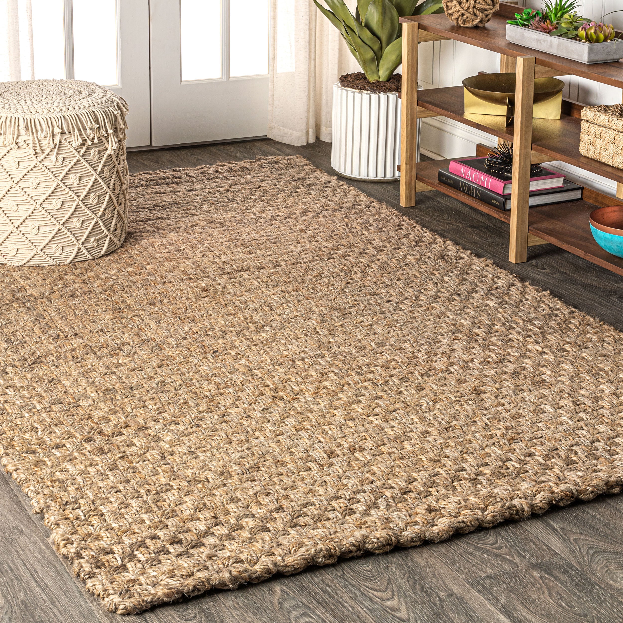 Estera Hand Woven Boucle Chunky Jute Area Rug