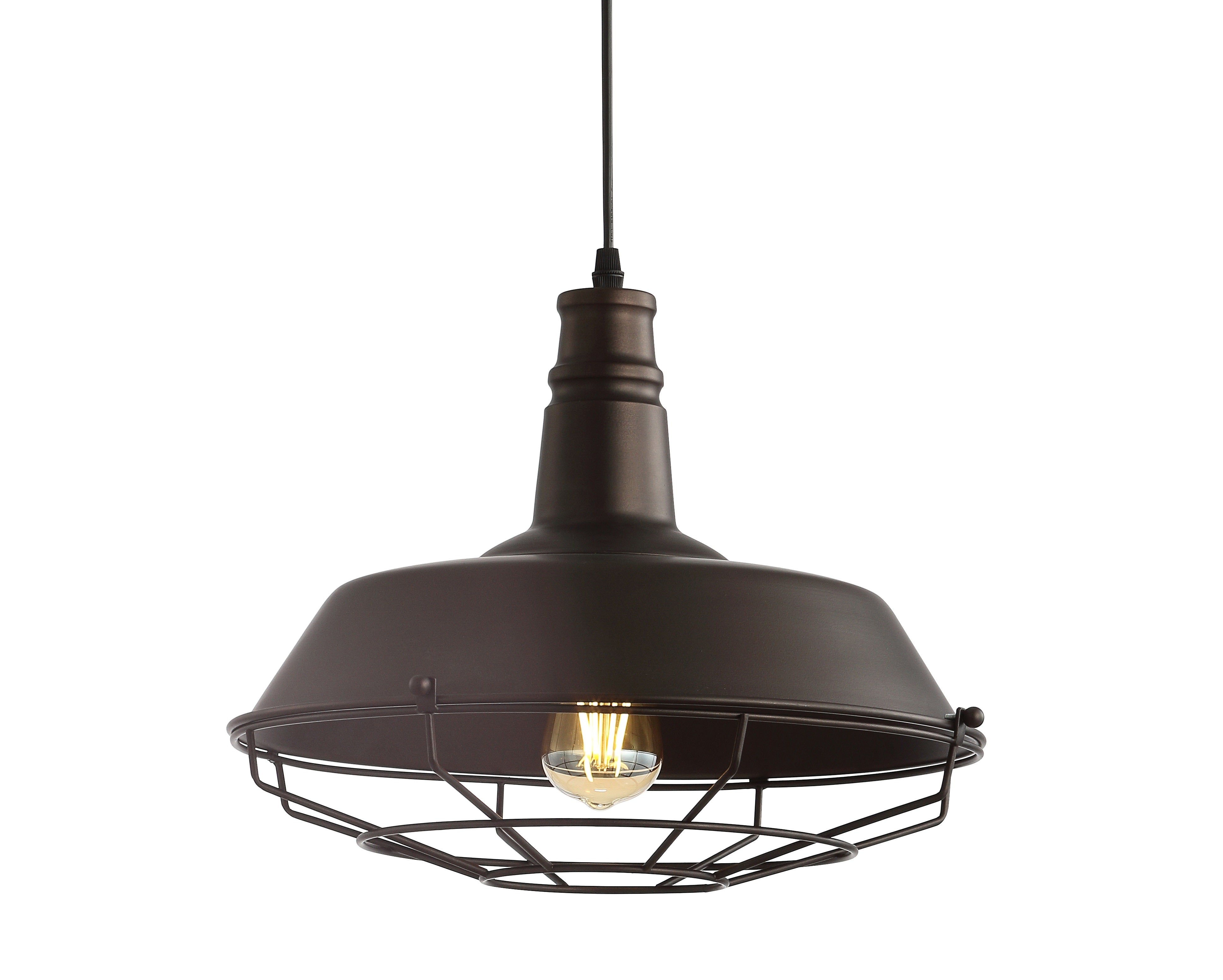 Farmhouse Adjustable Industrial Metal LED Pendant