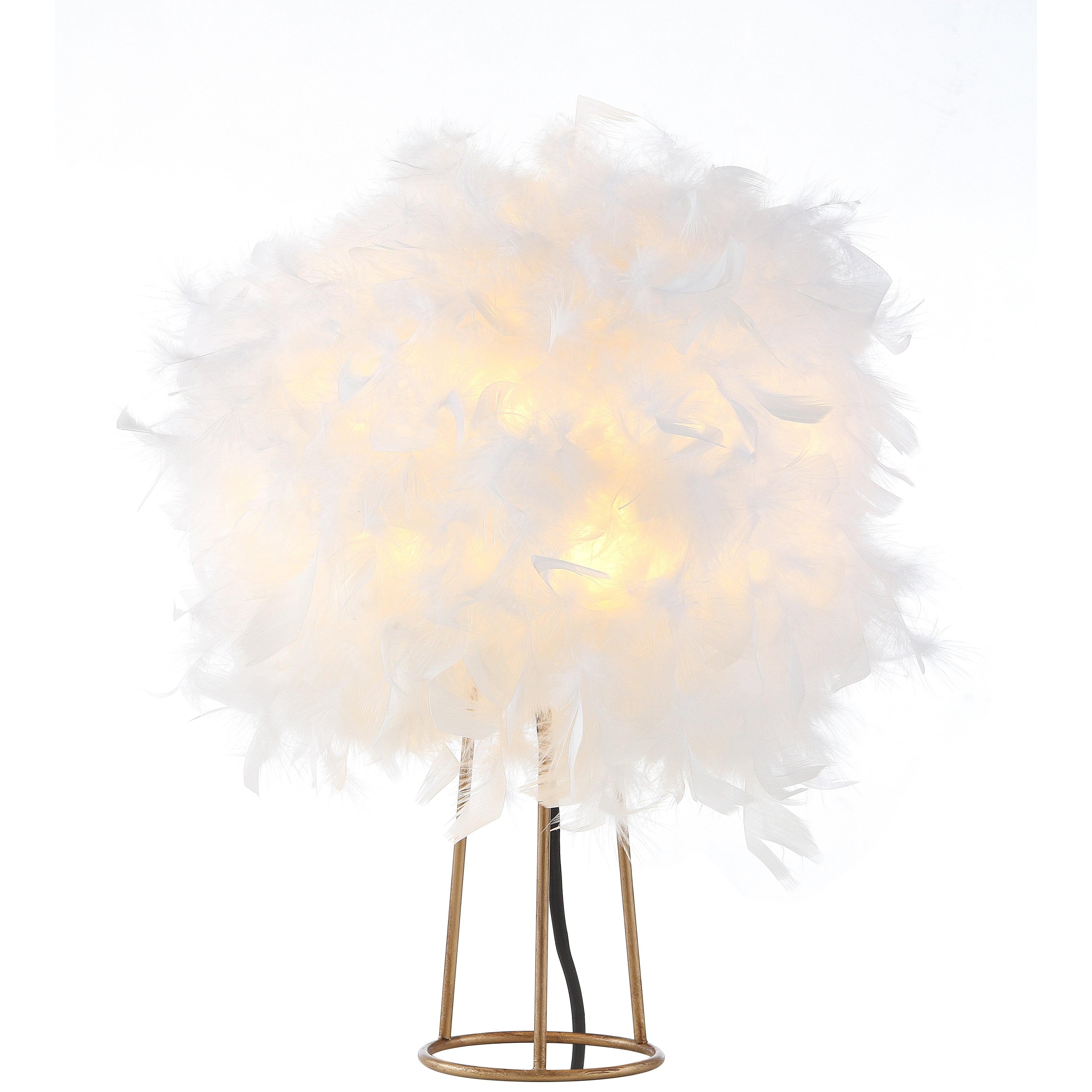 Stork Feather Metal LED Table Lamp