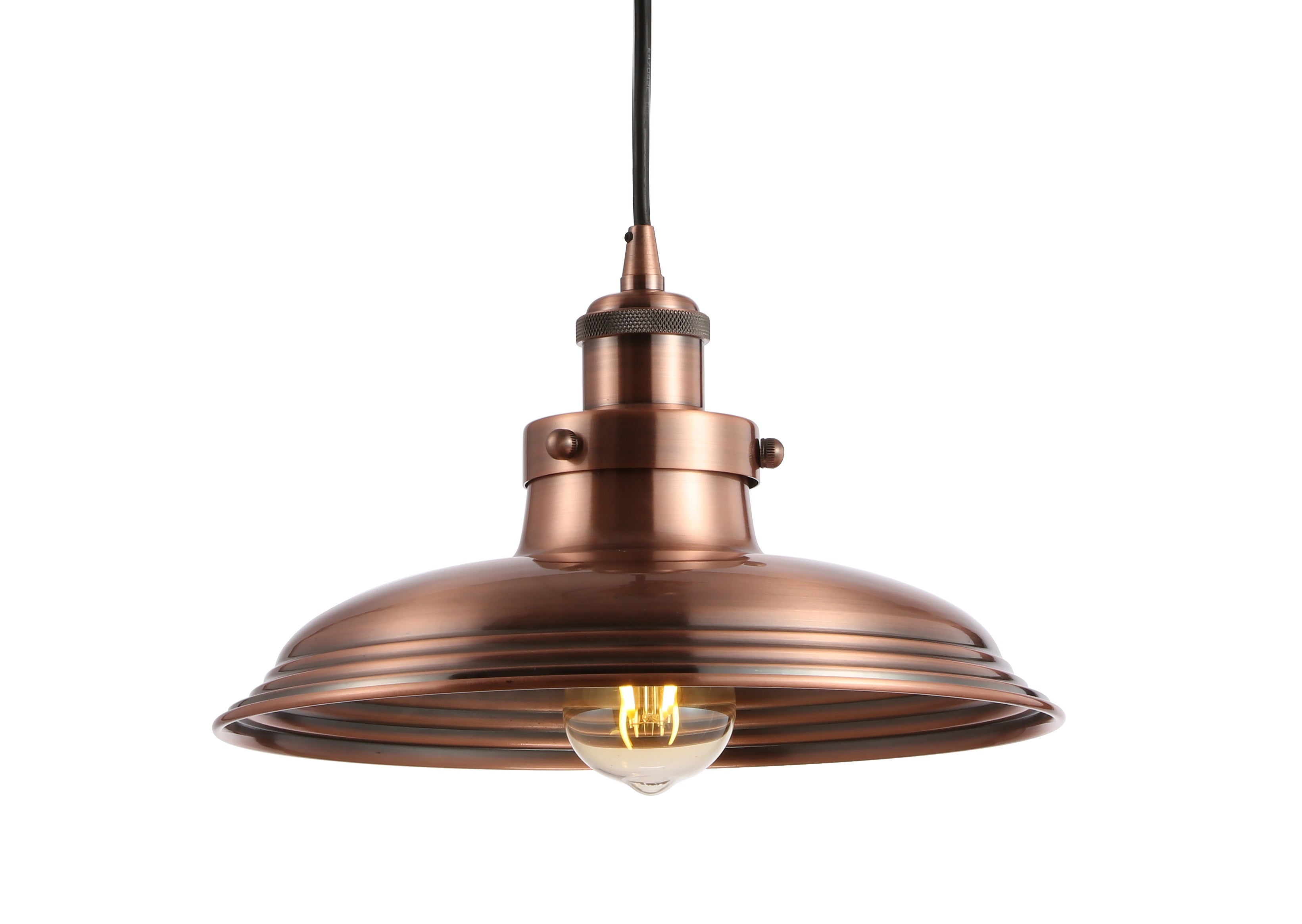 Bedford Adjustable Iron Industrial Rustic LED Pendant