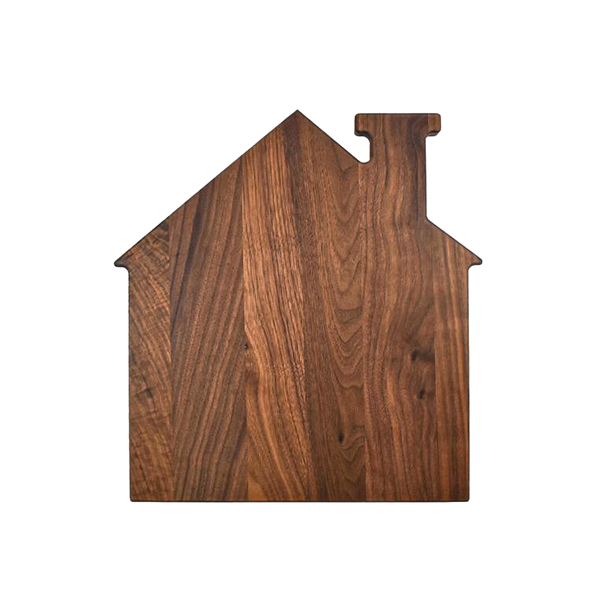 House Shaped Acacia Wood Board - 13"" x 14""