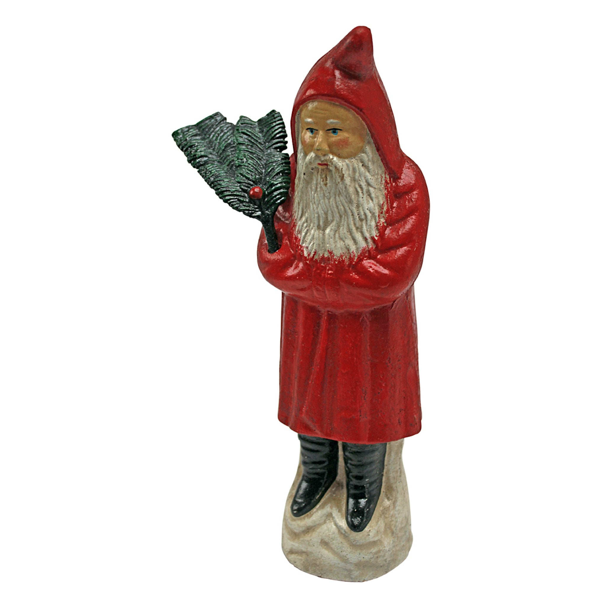 German Santa Antique Replica Die-Cast Iron Still Action Coin Bank