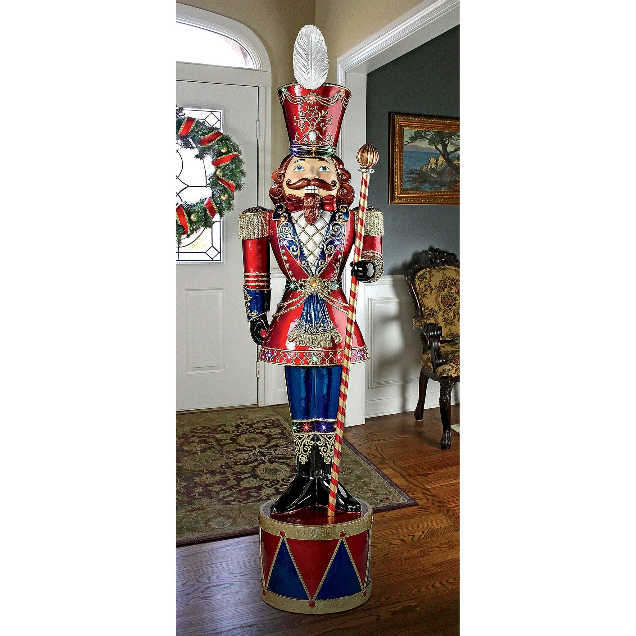 6 FT Bavarian Style Holiday Nutcracker Statue