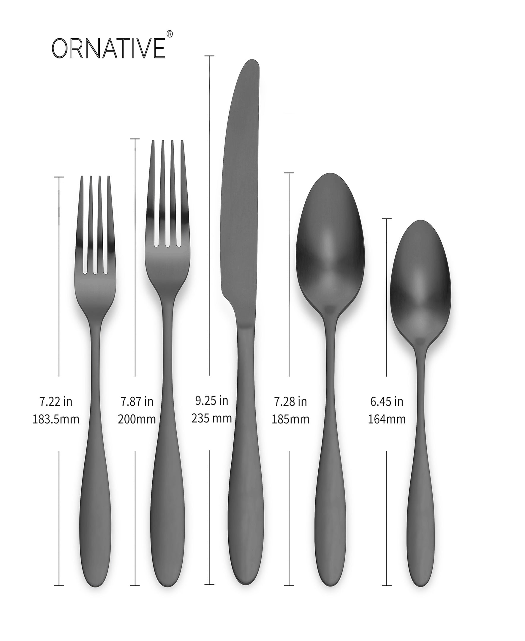 Amadea 20 Pc Flatware Set- Available 3 Finishes