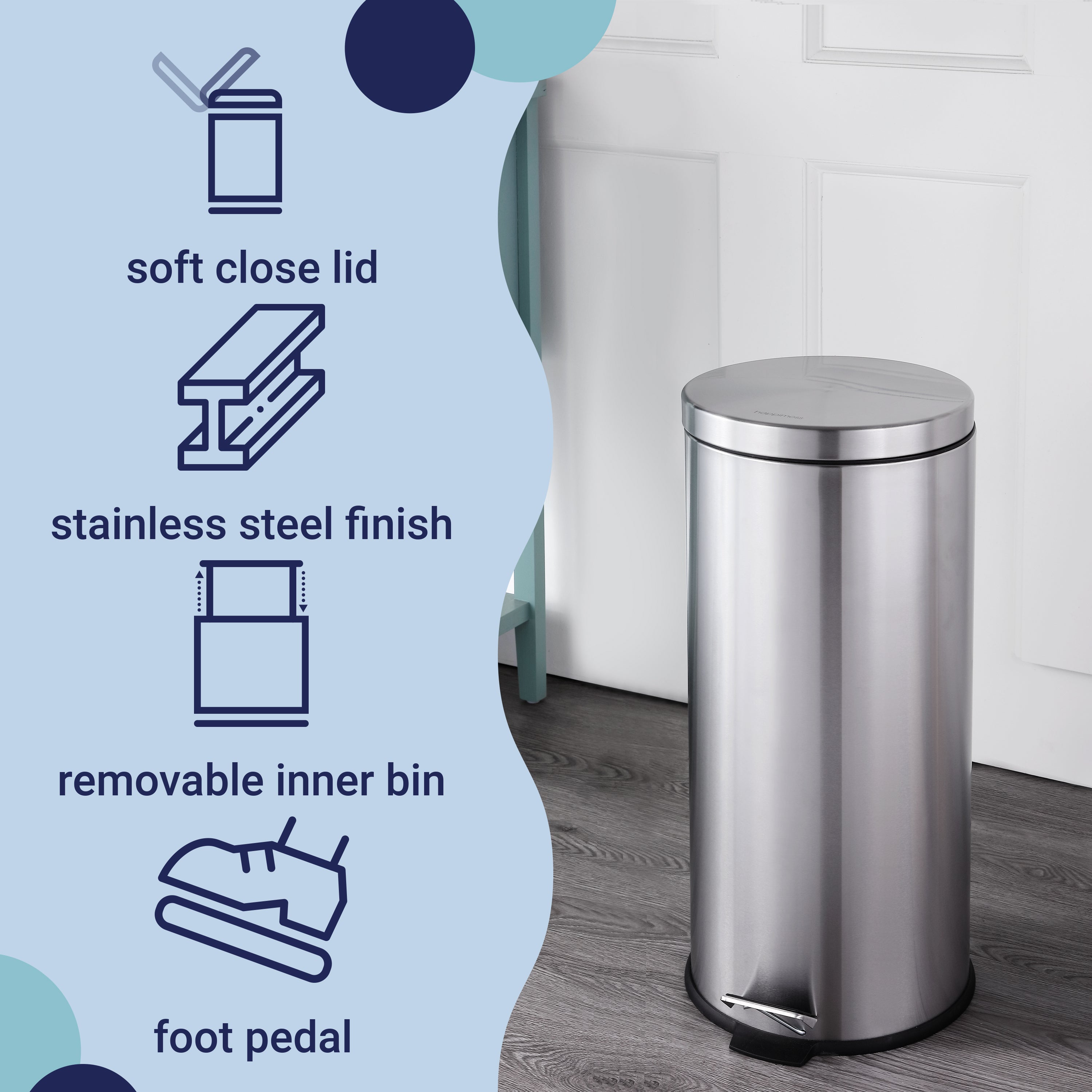 Oscar Step-Open Trash Can with FREE Mini Trash Can