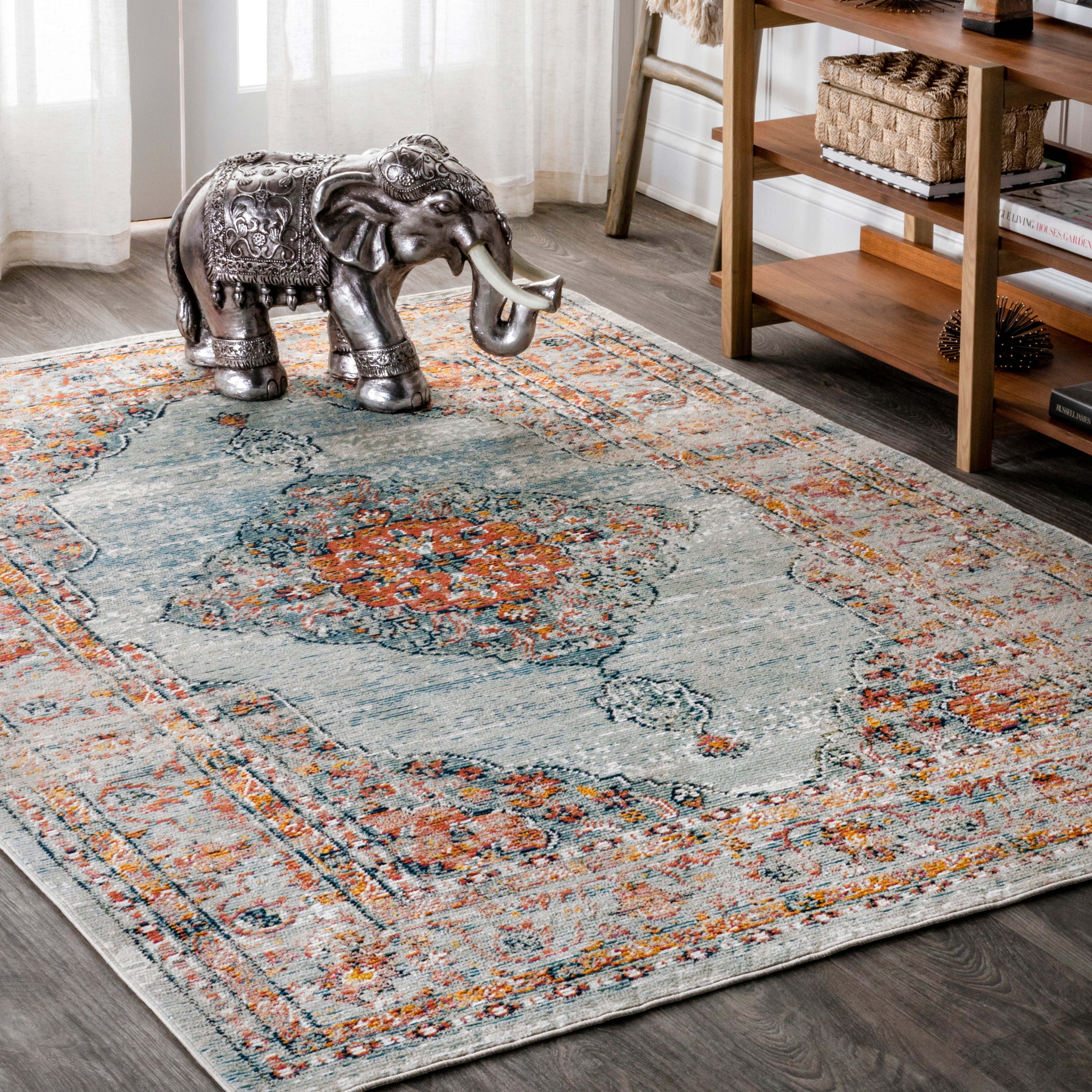 Cadiz Vintage Medallion Area Rug