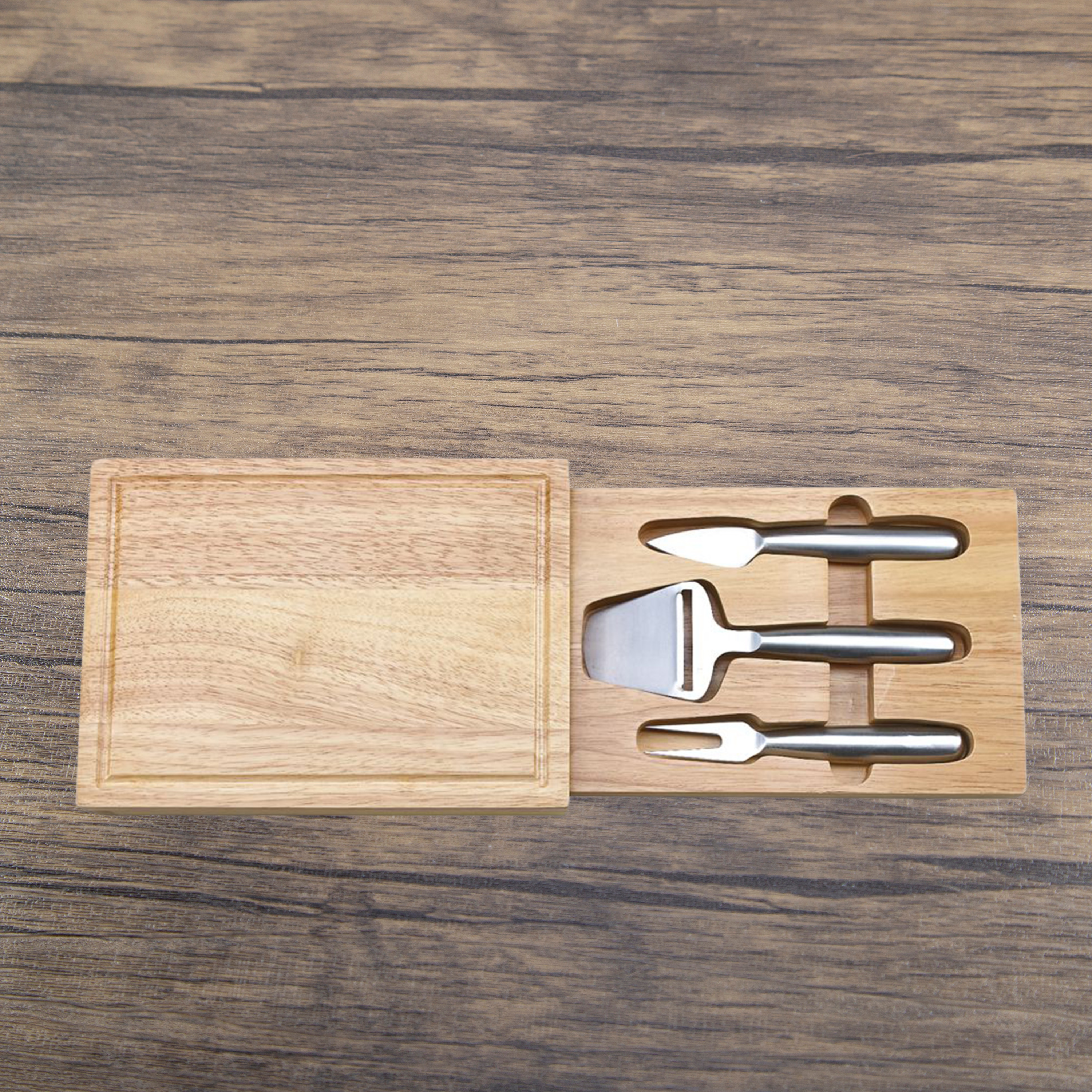 Rectangular Cheeseboard with Concealed Tools