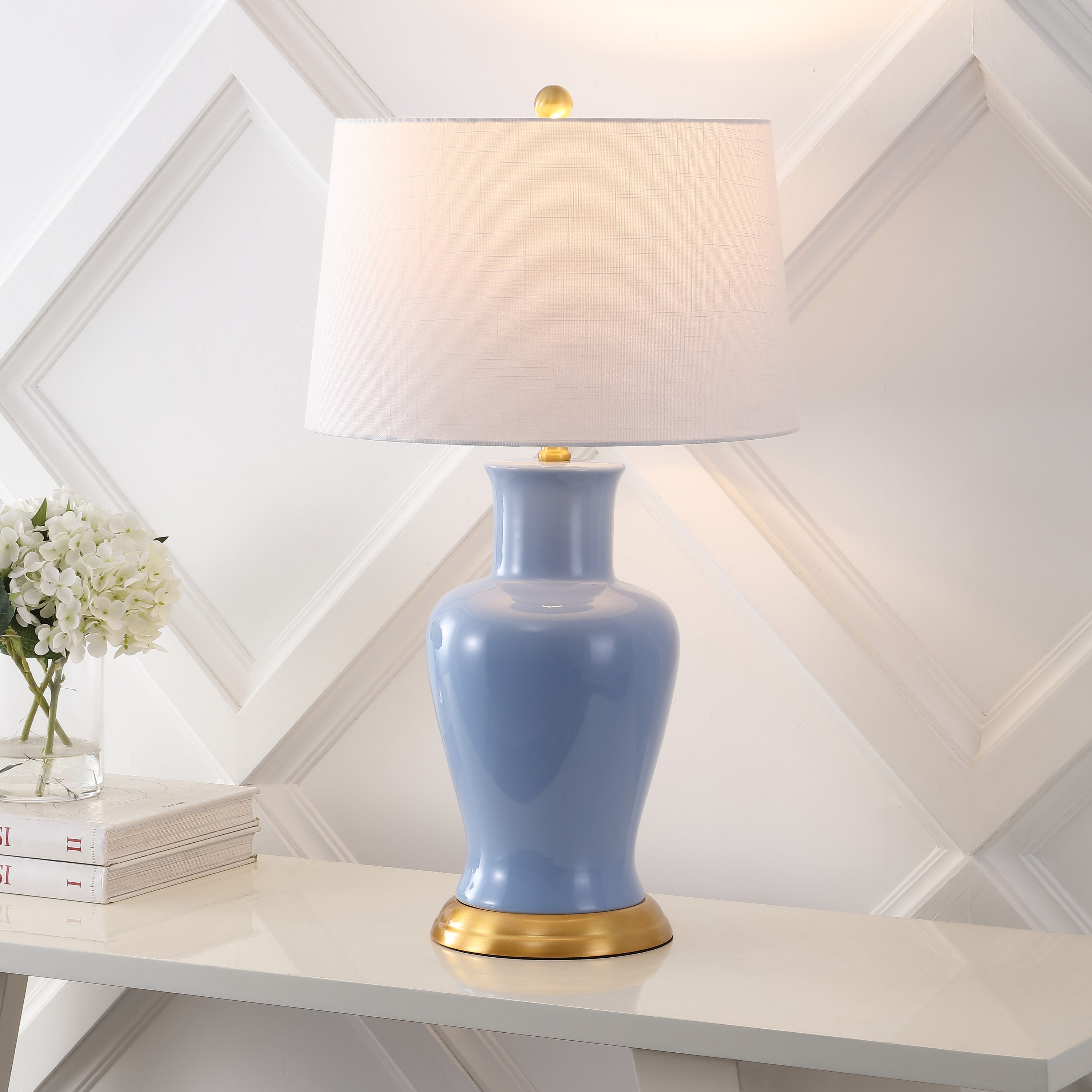 Julian Traditional Classic Ceramic Urn LED Table Lamp