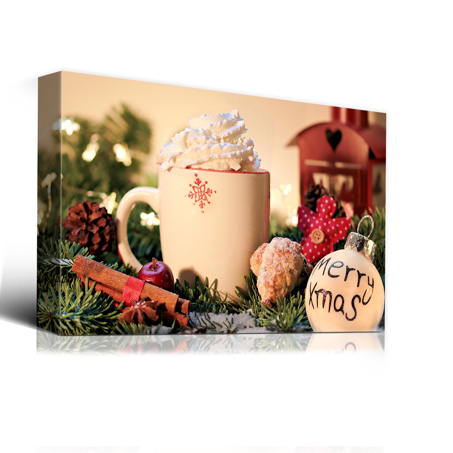 Winter Wall Art Mug with Cocoa 40"" x 28""