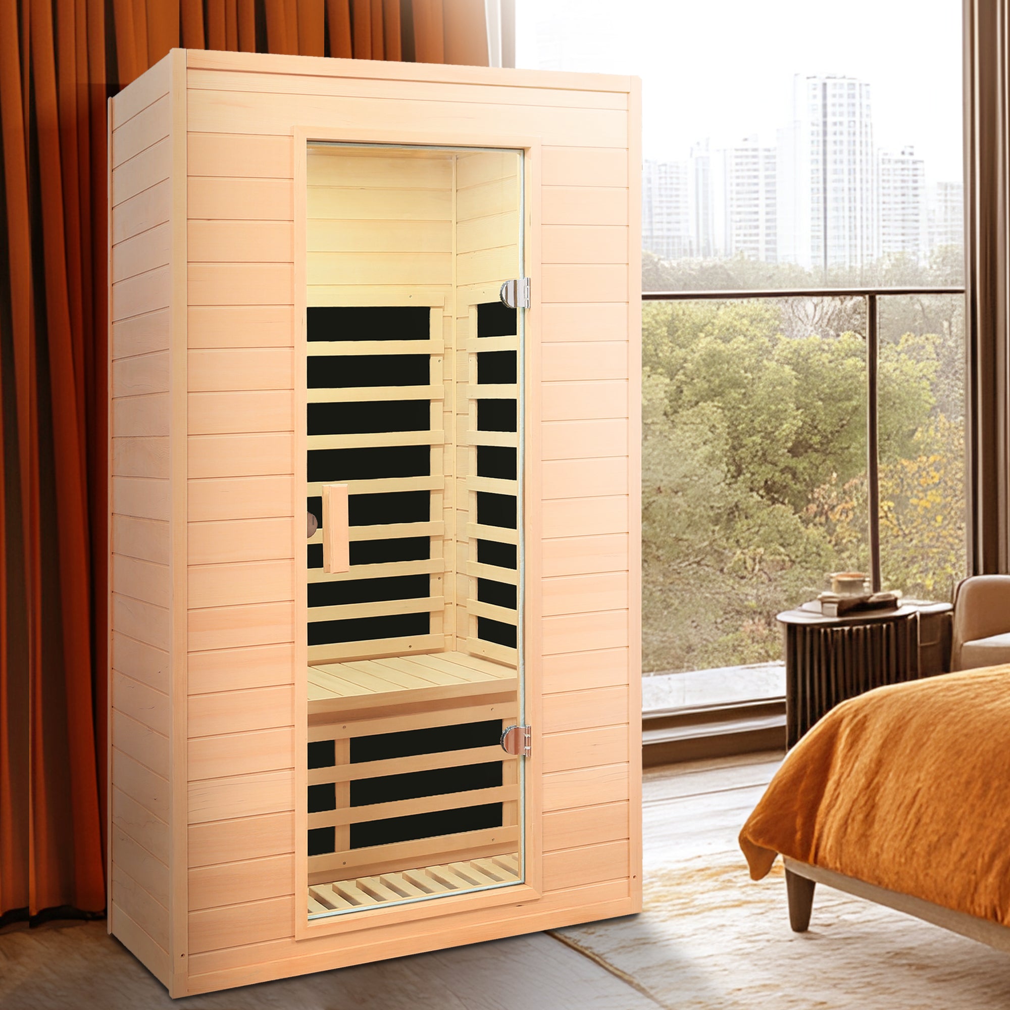 Hemlock Two-person infrared indoor sauna room