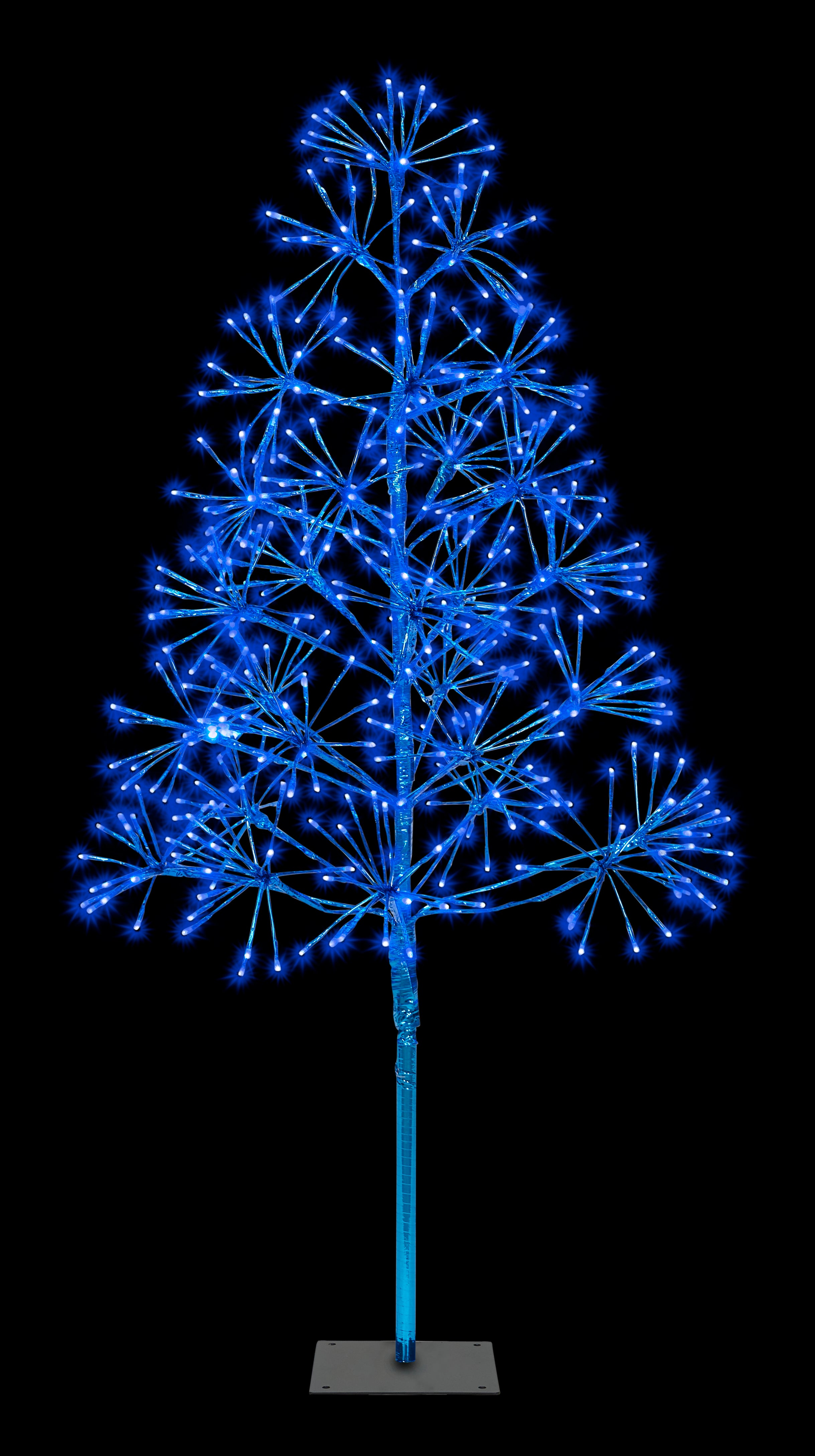 4' Blue Starburst LED Tree