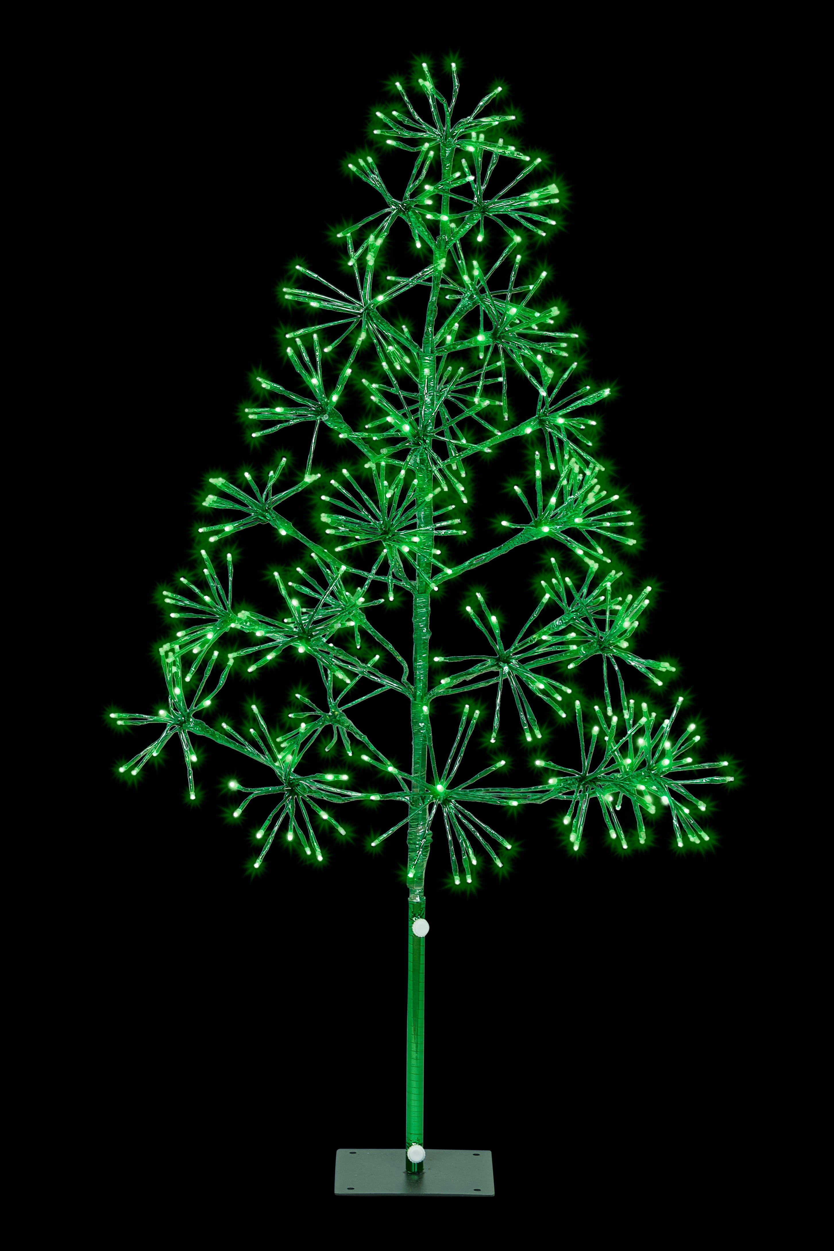 4' Green Starburst LED Tree