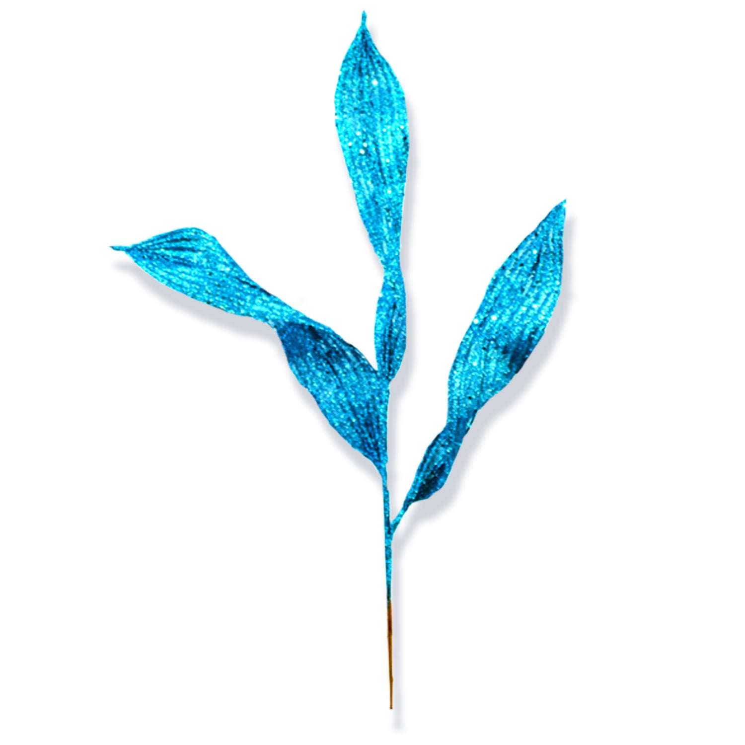 3 Pack of Teal Blue Glitter Picks