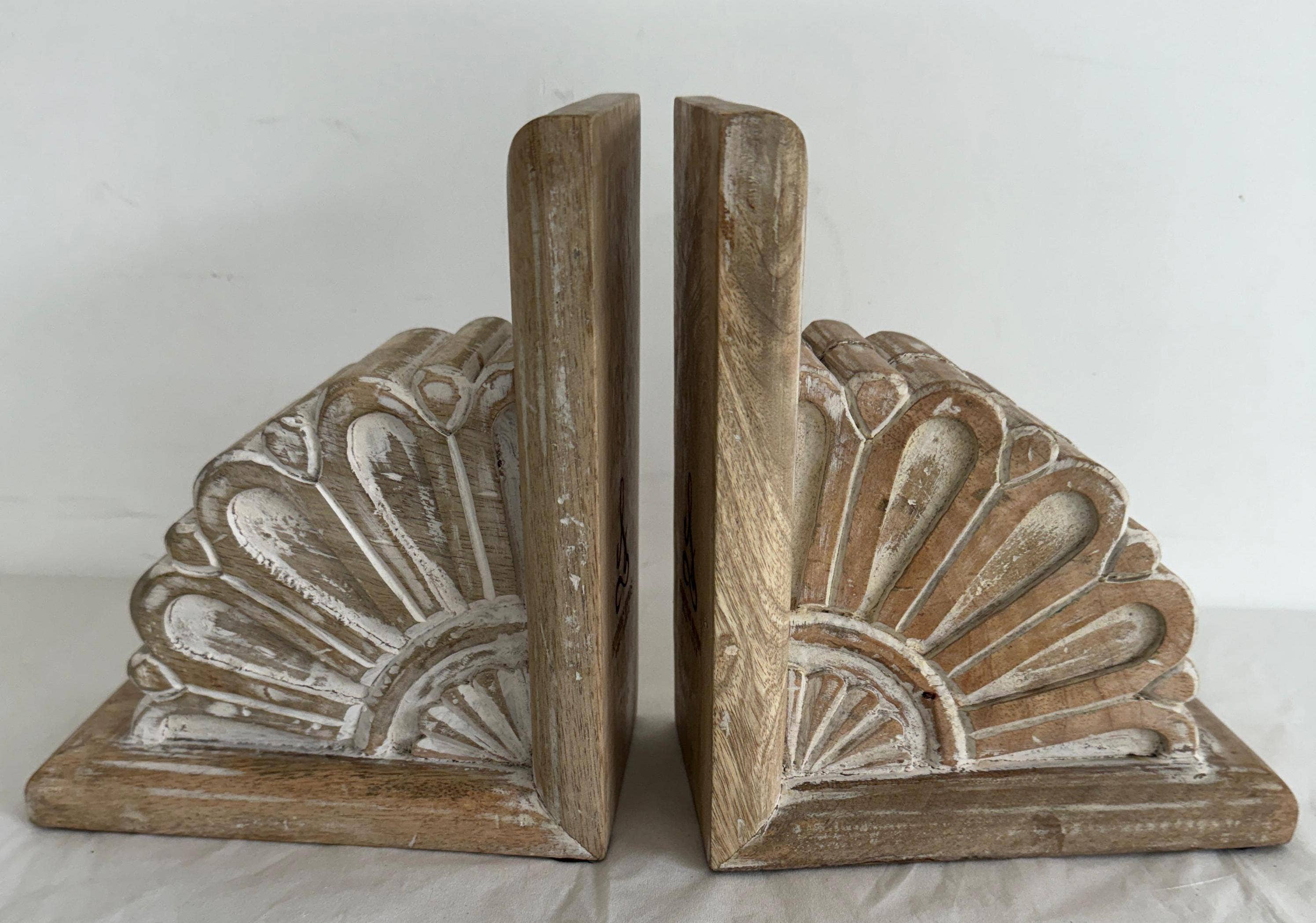 Floral Wooden Bookend