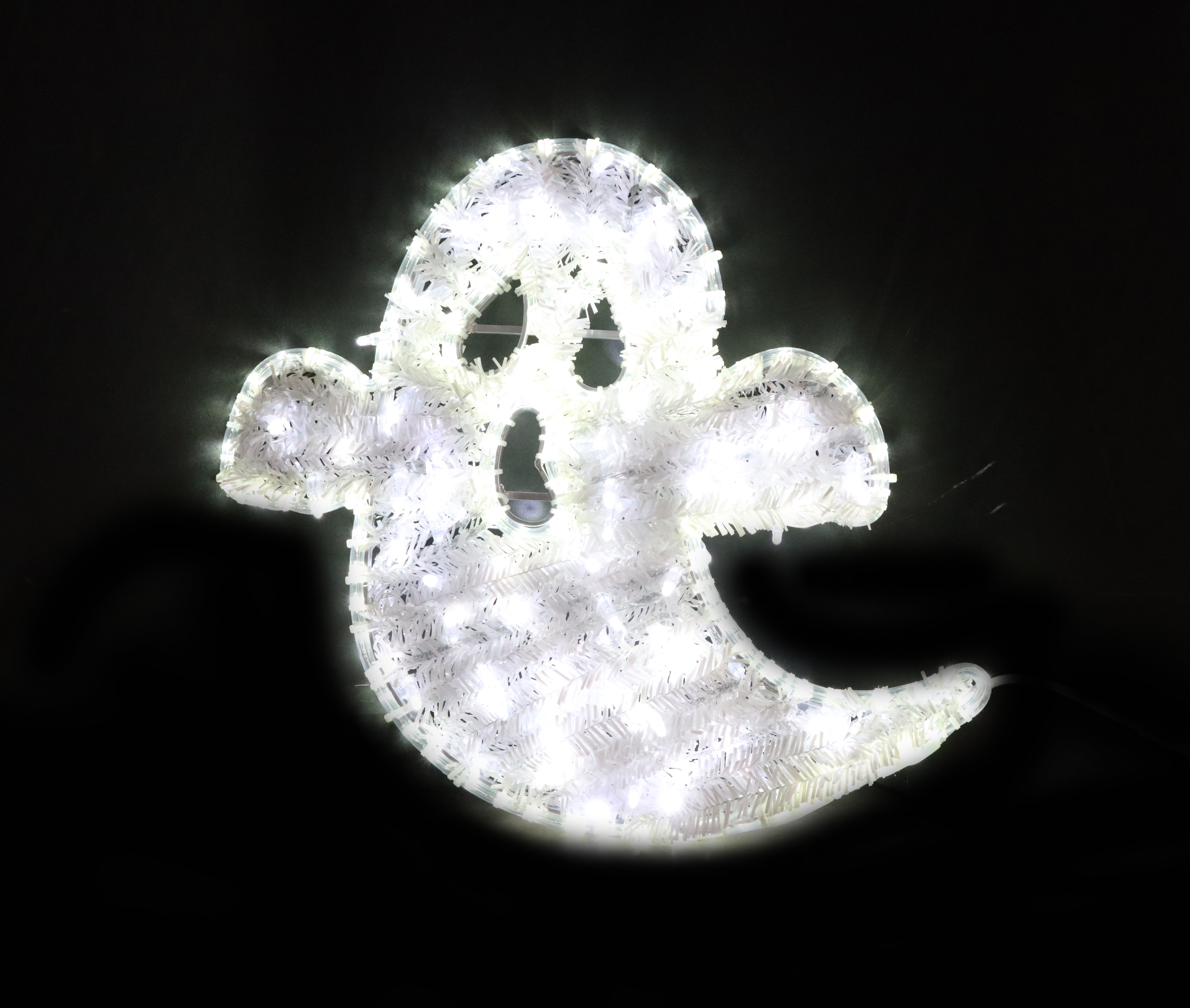 20"" Pure White LED Ghost Motif