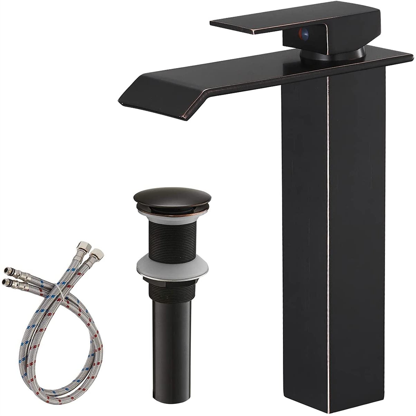 Waterfall Single Hole Bathroom Faucet Oil Rubbed Bronze